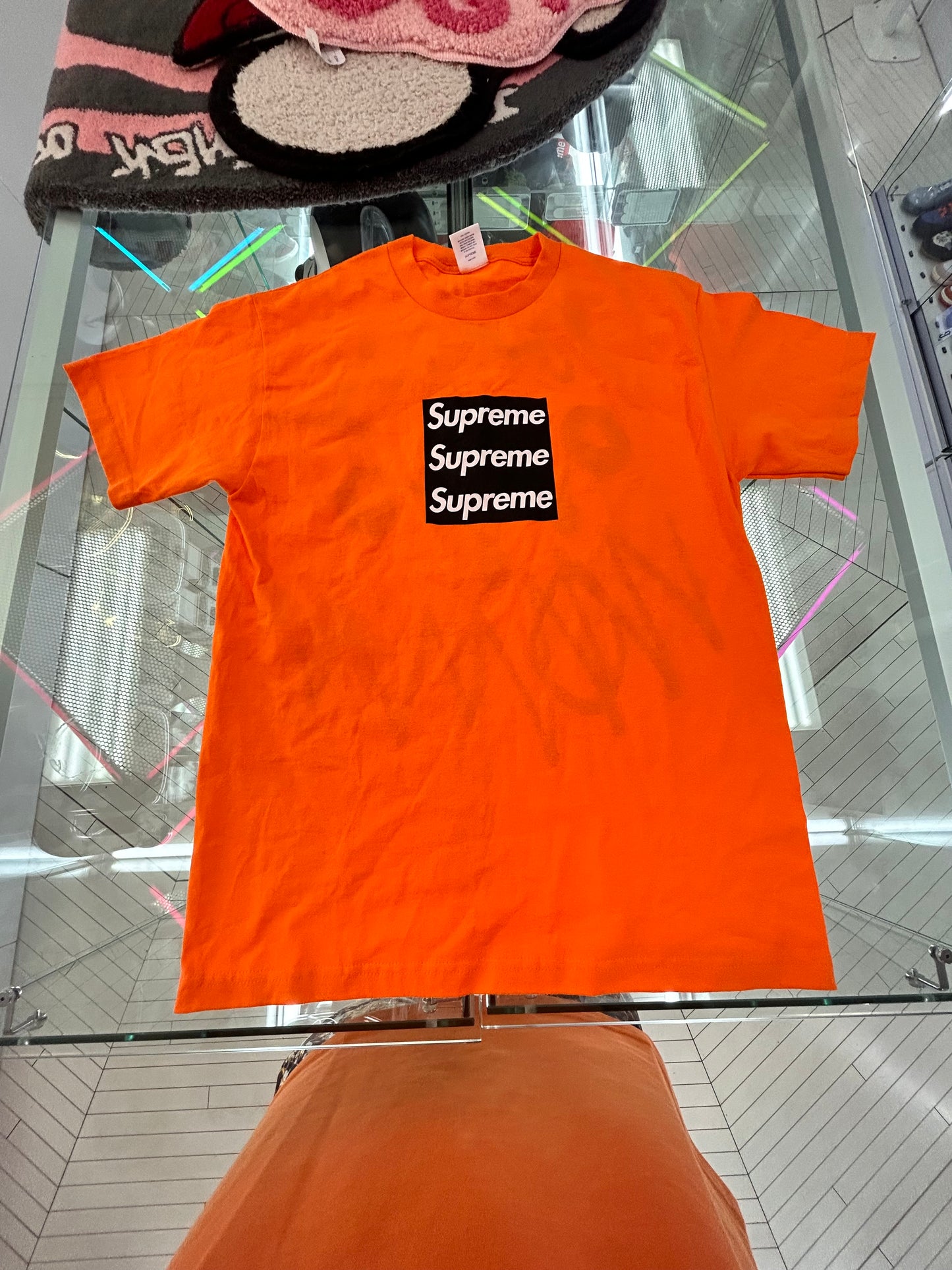 Asspizza Triple Box Orange tee