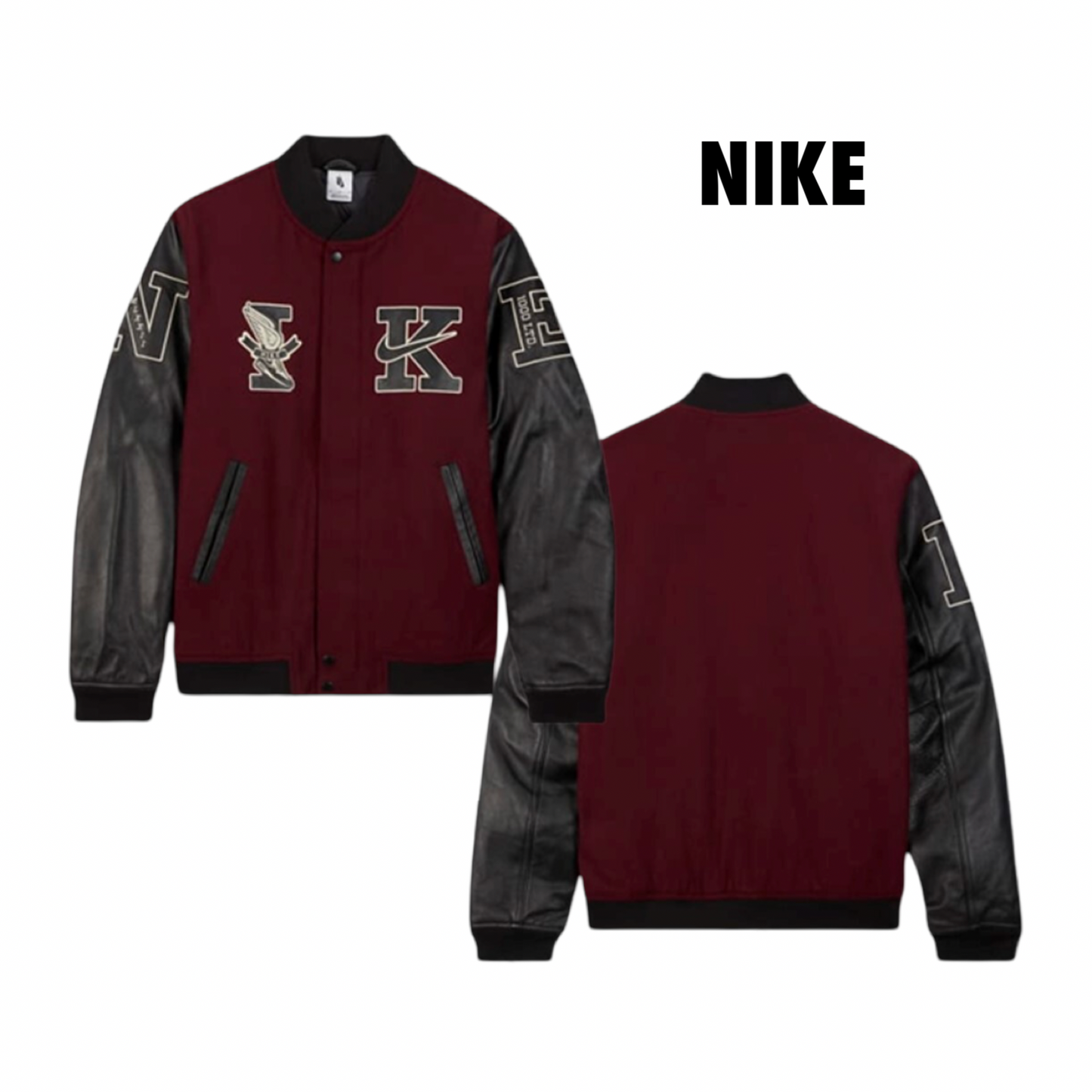 NIKE Destroyer Wool Varsity Bomber Jacket Men’s Size XS FQ0298-681 NWT