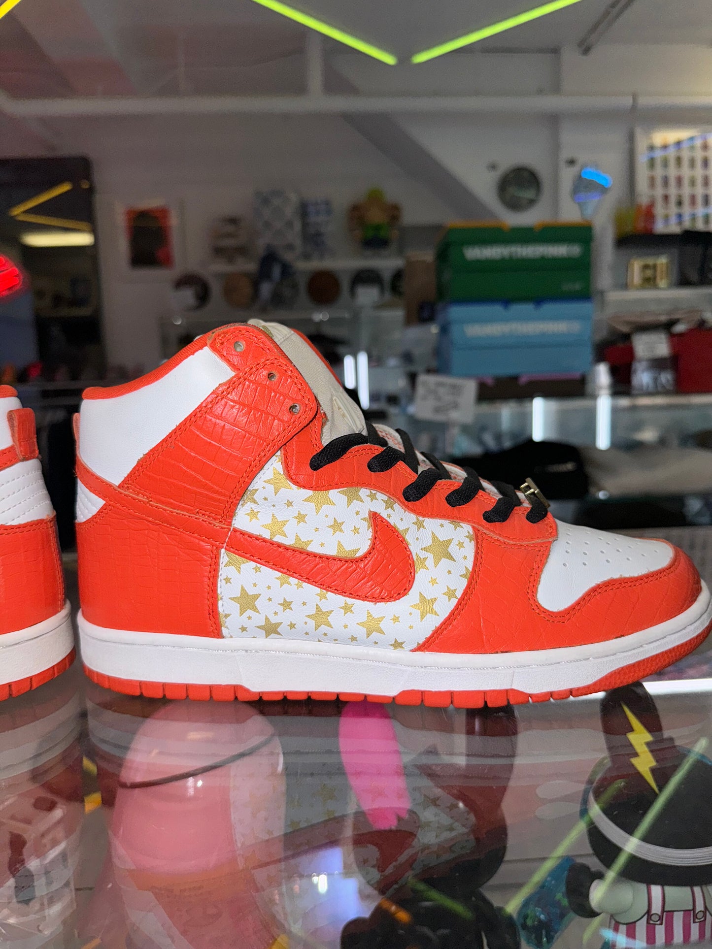 2003 Supreme x Nike Dunk High Sb Orange stars , rare