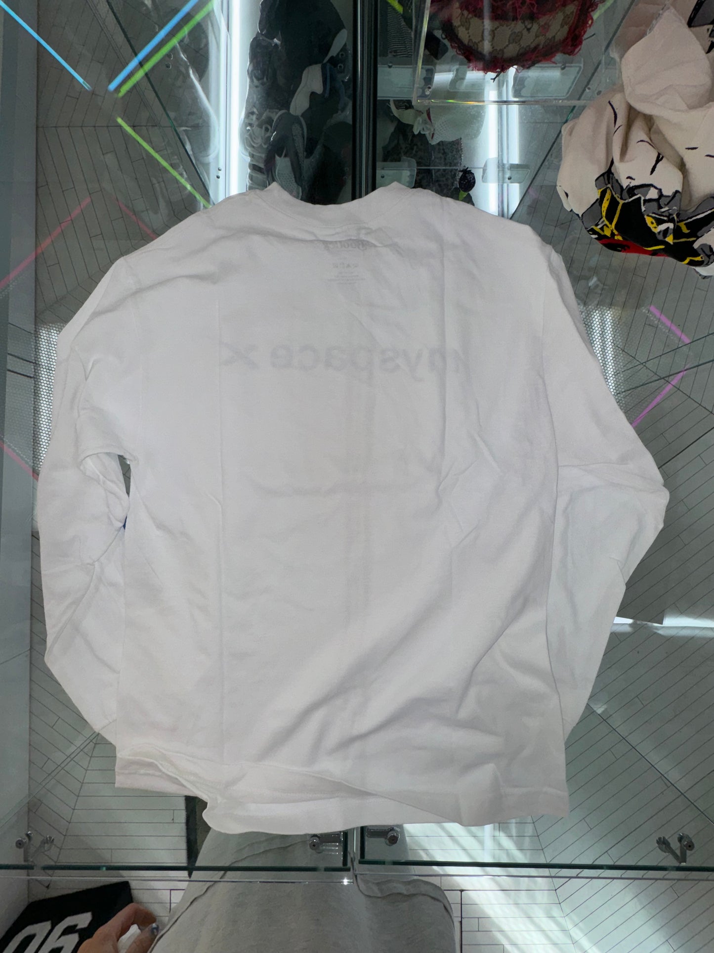 OB Myspacex tee A Place For Friends white long sleeve (myspace space x )
