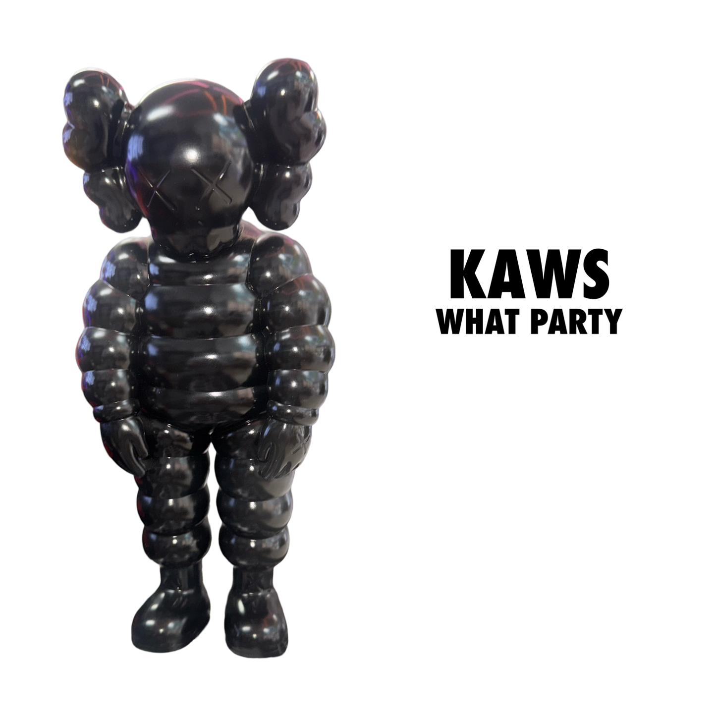 KAWS What Party Vinyl Figure Black