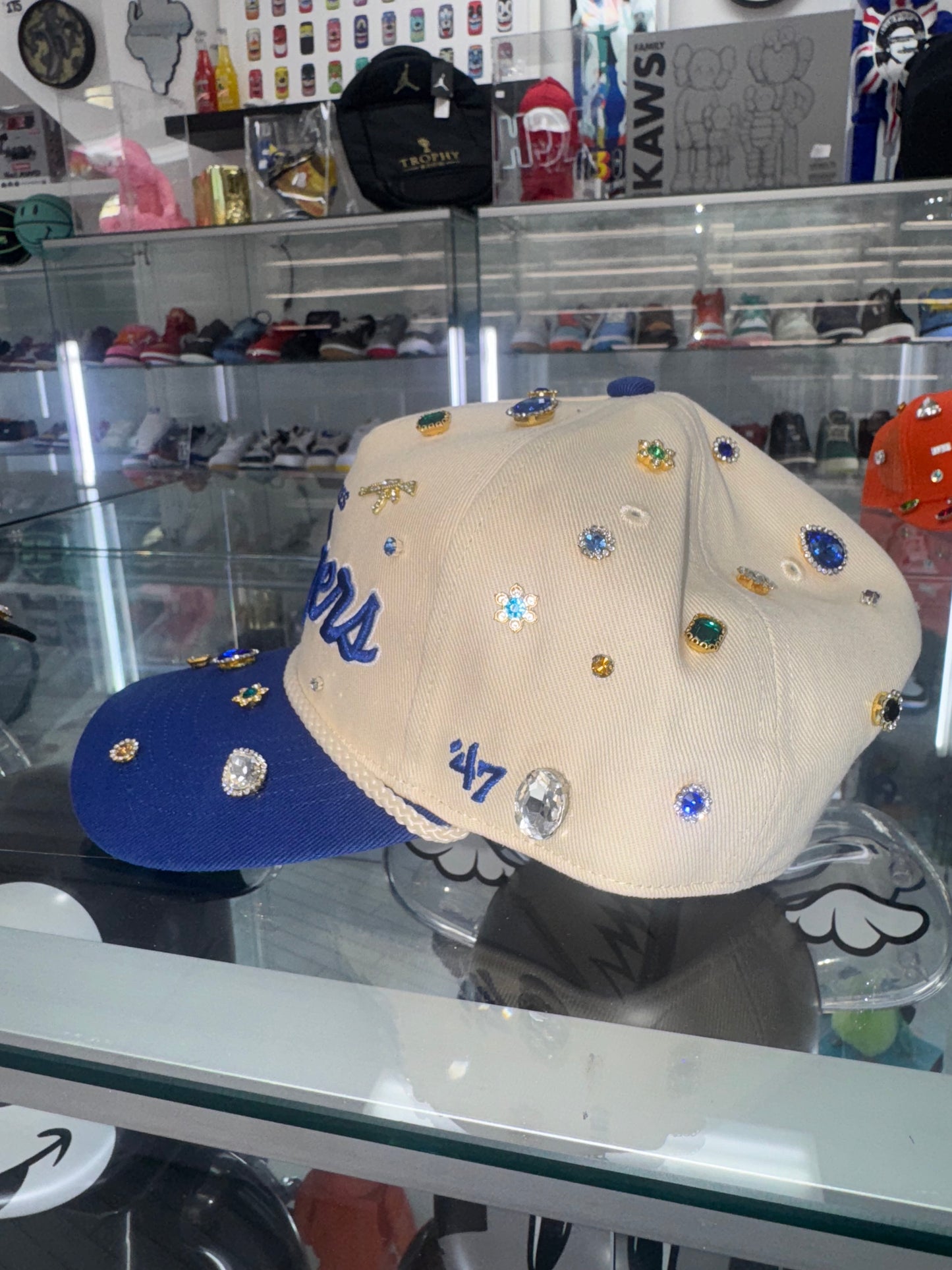 47 Rhinestone royalty SnapBack LA Dodgers