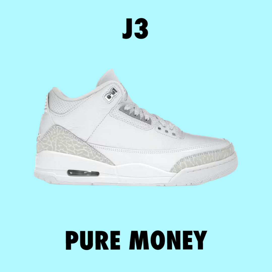 Jordan 3 Retro
Pure Money (2025)