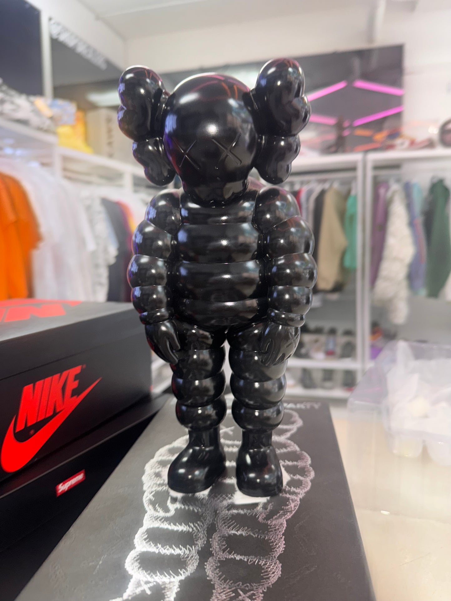 KAWS What Party Vinyl Figure Black