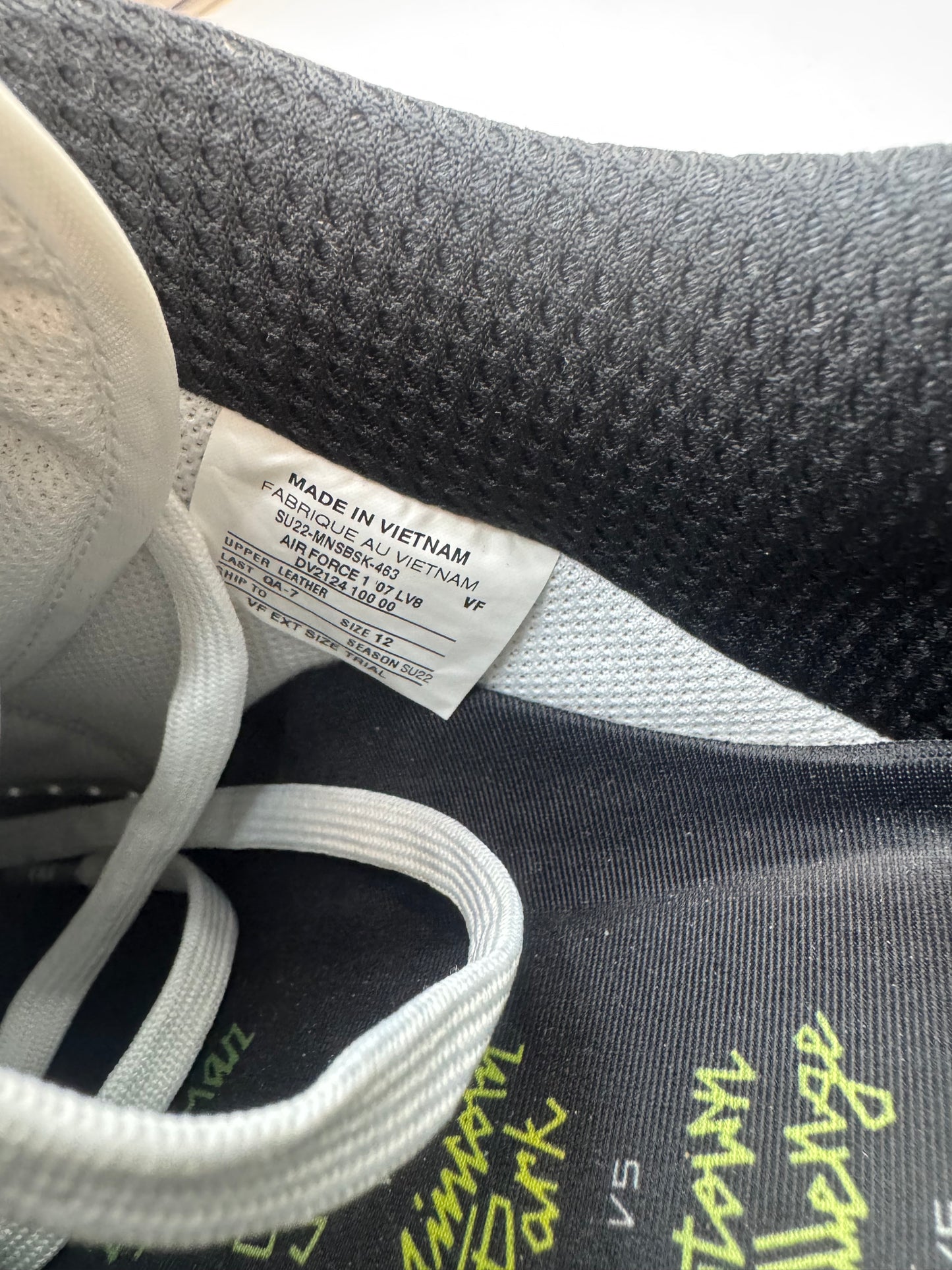 Nike AF1 NYvsNY 1st round sample
