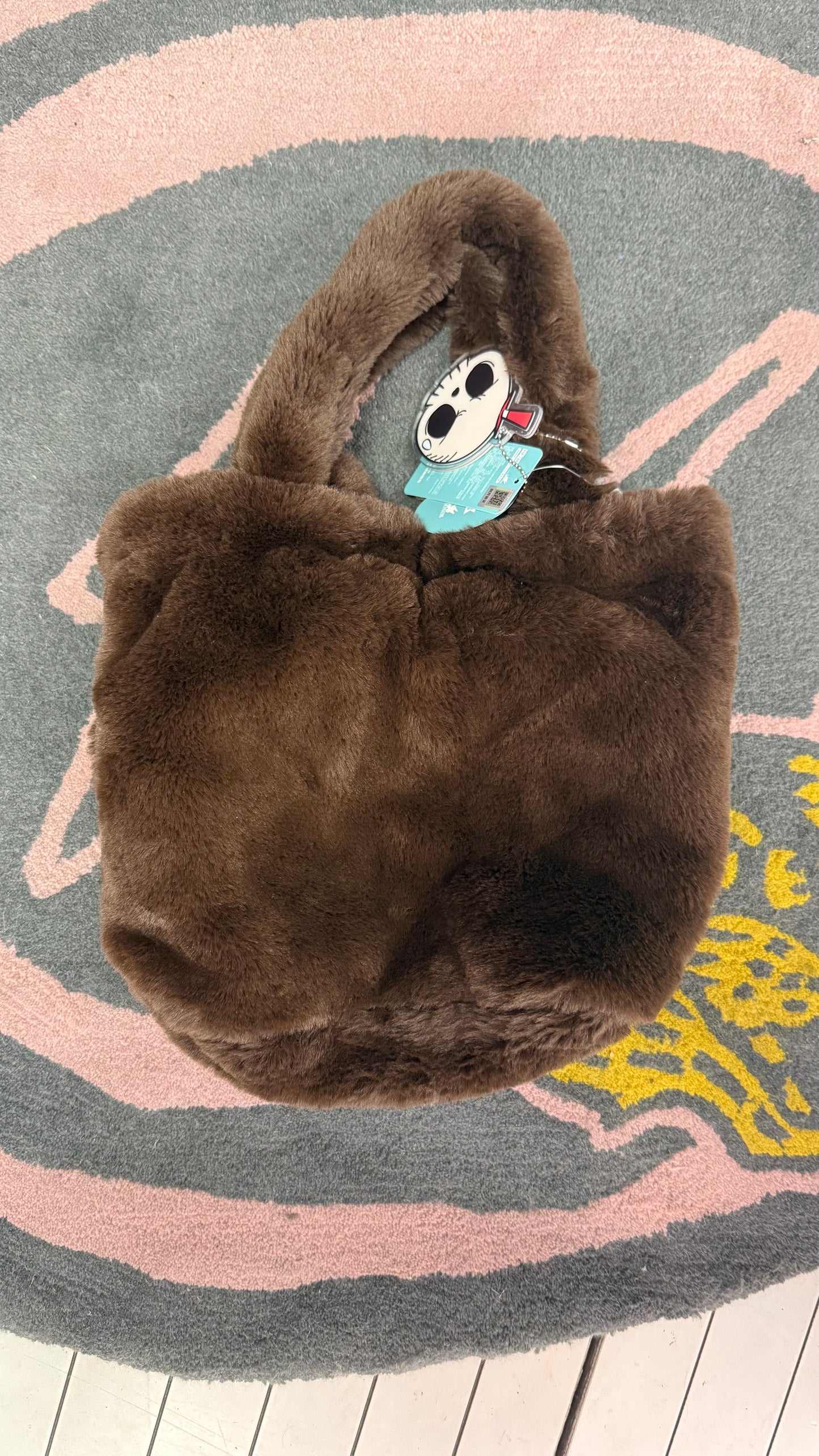 Pop Mart The Monsters Labubu Classic Bag Series Reversible Plush Bag Brown