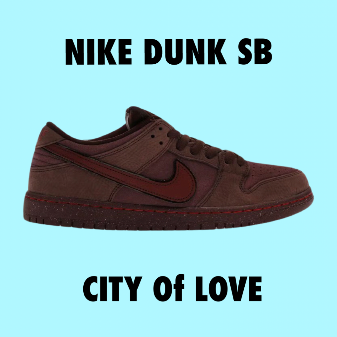 Nike SB Dunk Low City Of Love Burgundy Crush