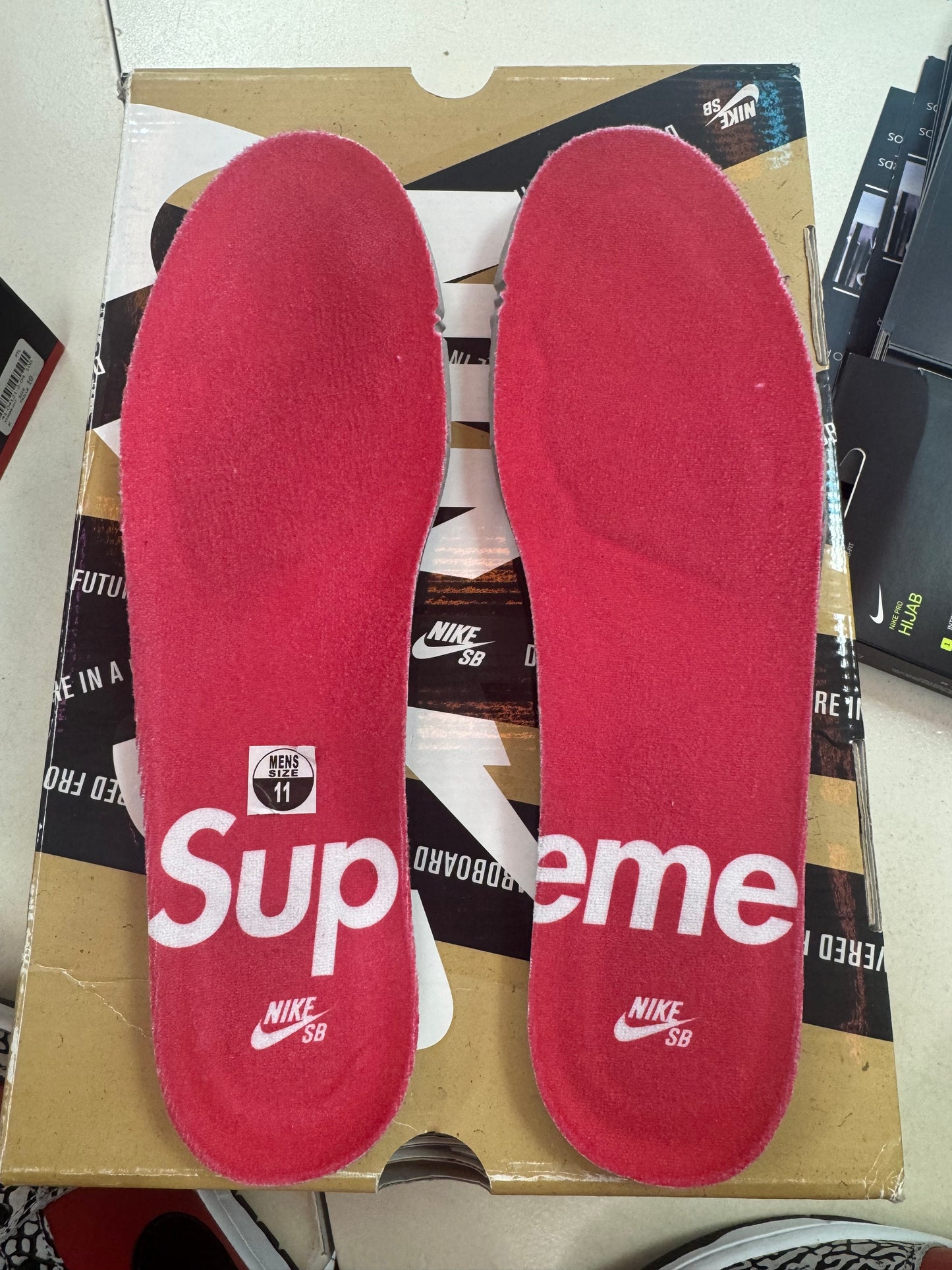 Nike x Supreme Dunk SB Red 2012