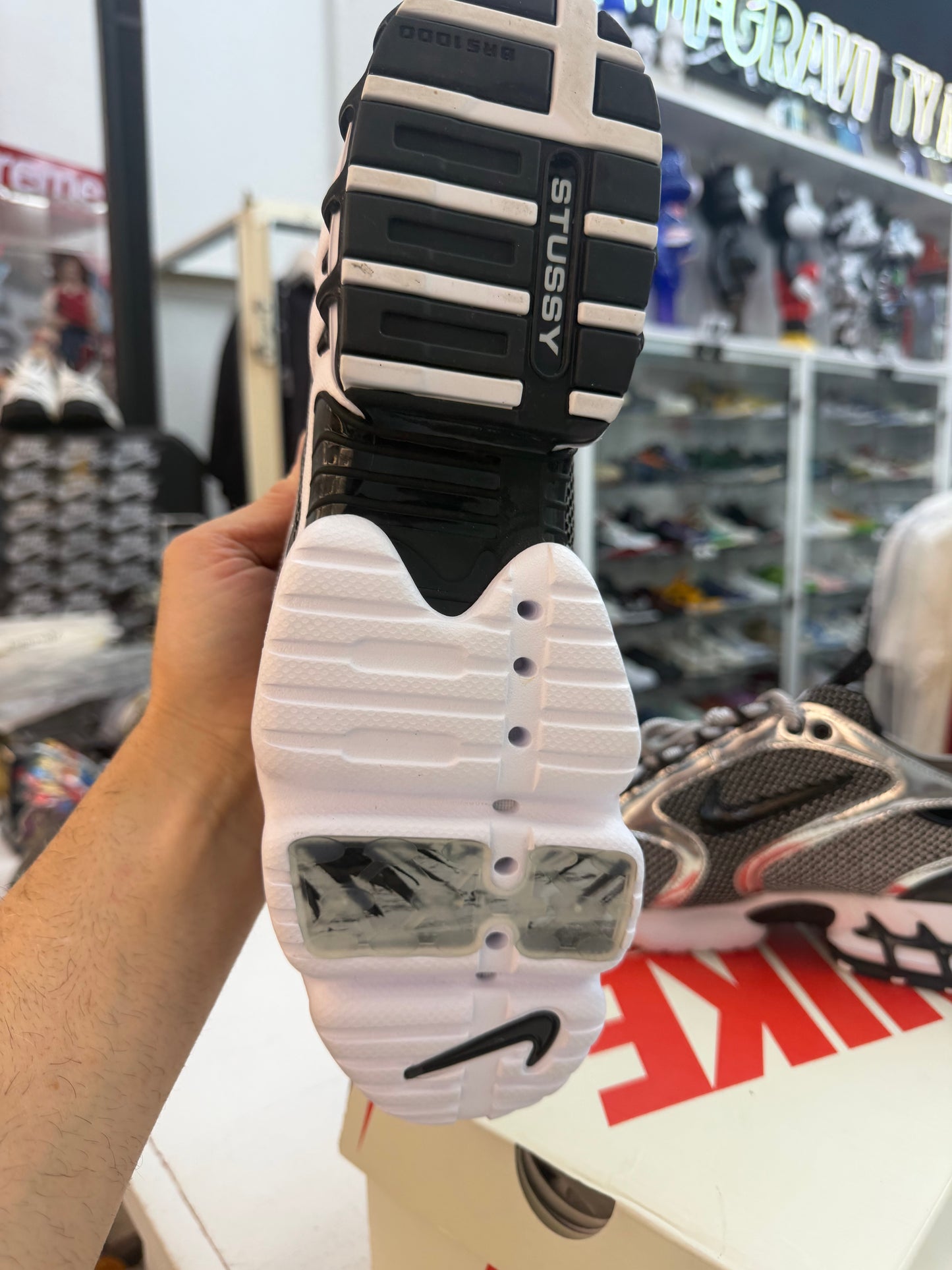 Nike Air Zoom Spiridon Cage 2 Stussy Pure Platinum