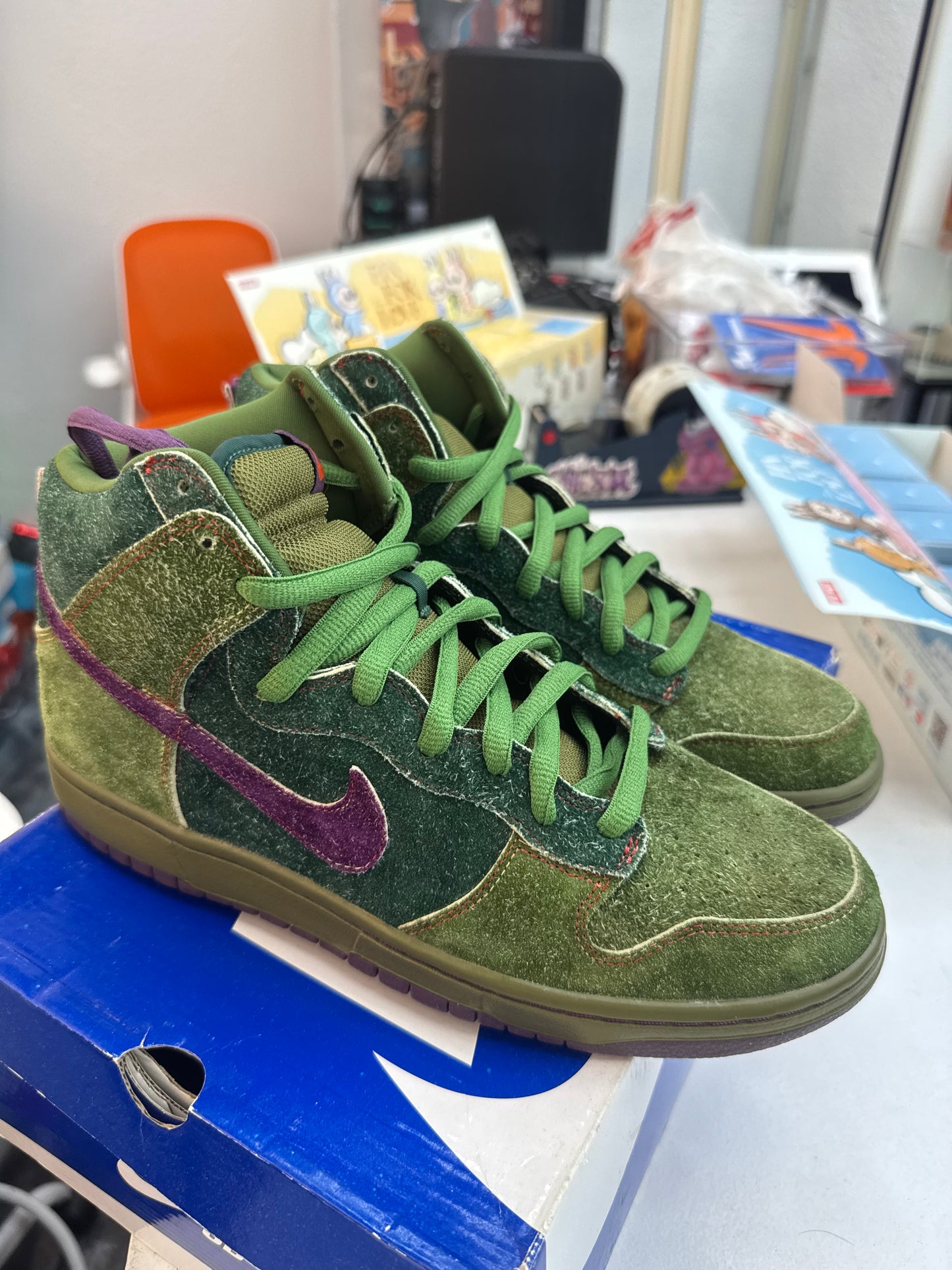 2010 Nike Dunk SB High Skunk 420