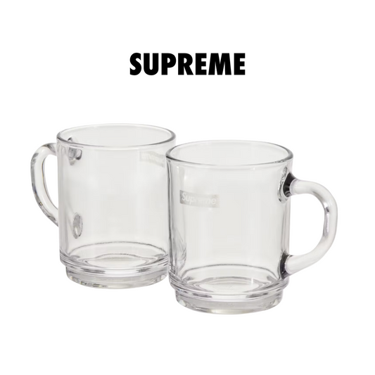 Supreme Duralex Glass Mugs (Set of 6) Clear