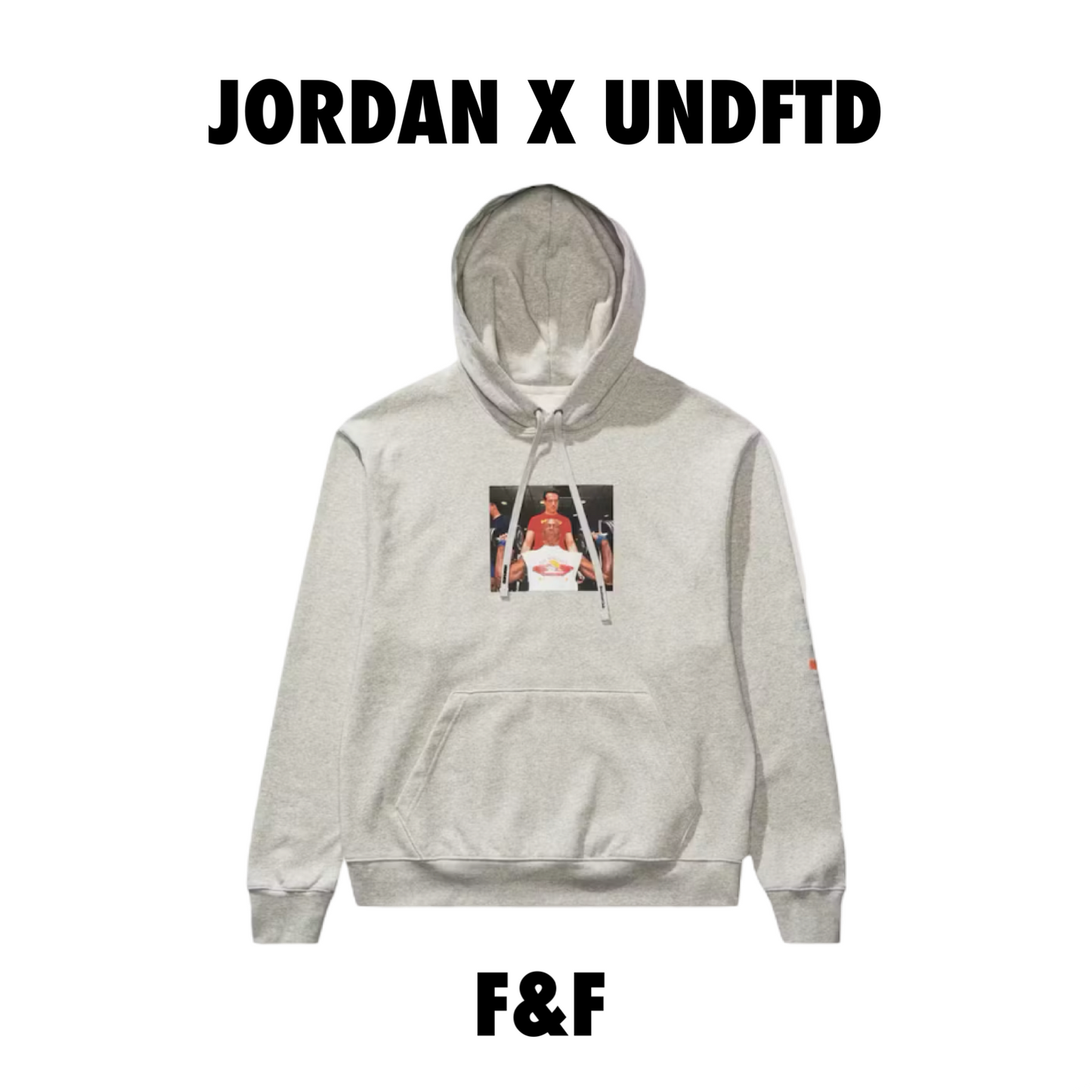 Jordan × Undefeated Weights Hoodie
Heather Grey