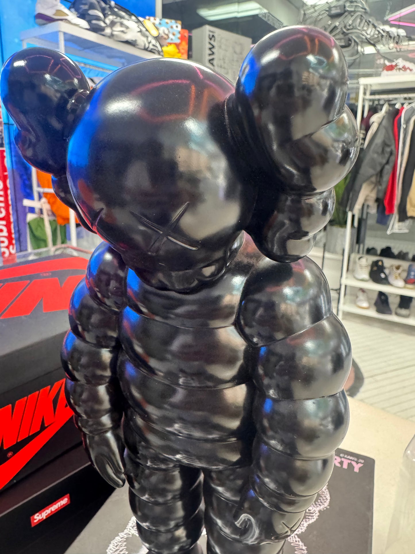KAWS What Party Vinyl Figure Black
