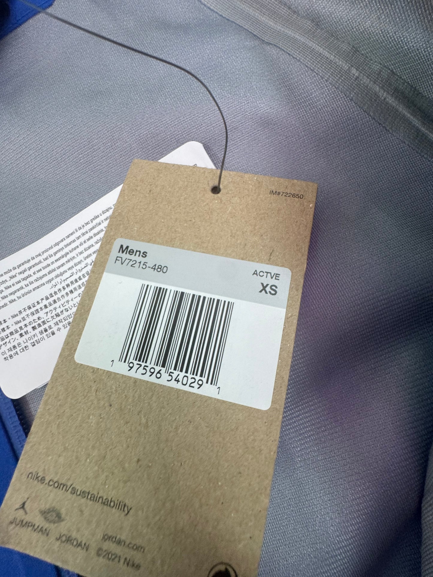 Air Jordan GORE-TEX
Men's Jacket Unreleased color way Sample blue