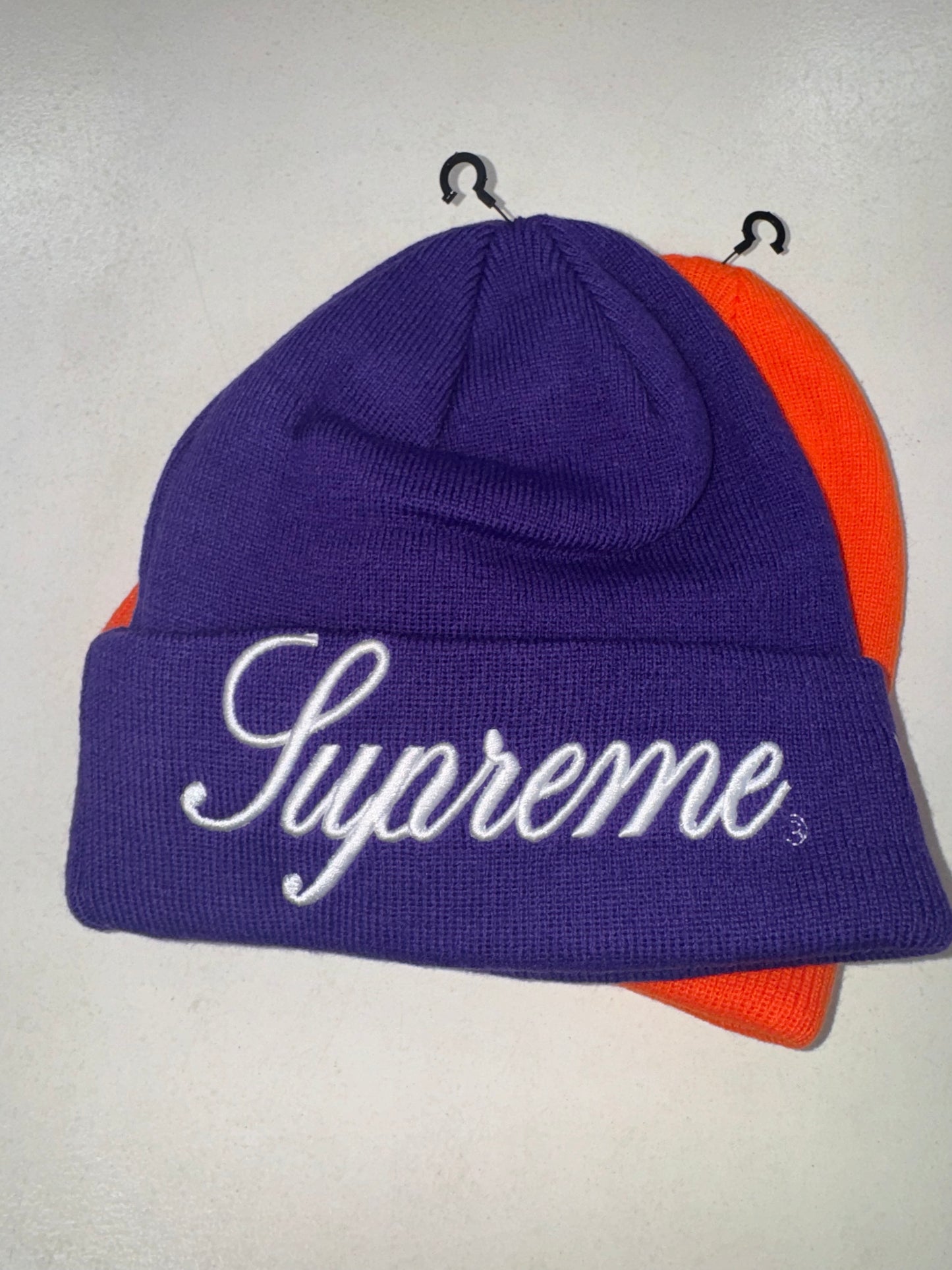 Supreme New Era Script Beanie black red stone green purple silver orange