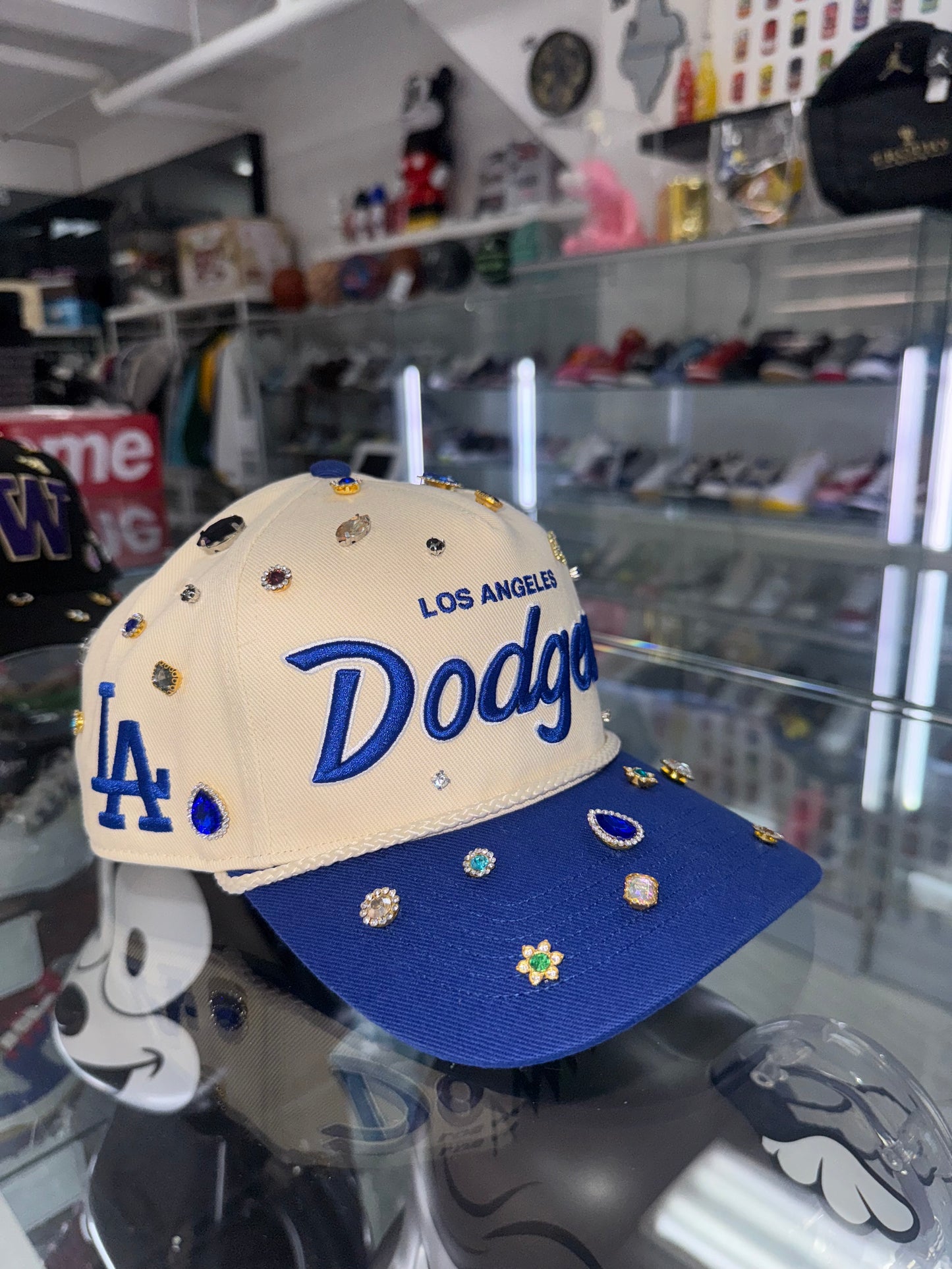 47 Rhinestone royalty SnapBack LA Dodgers