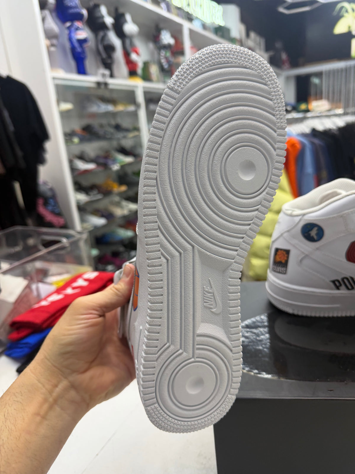 Nike Air Force 1 Mid Supreme NBA white 2018