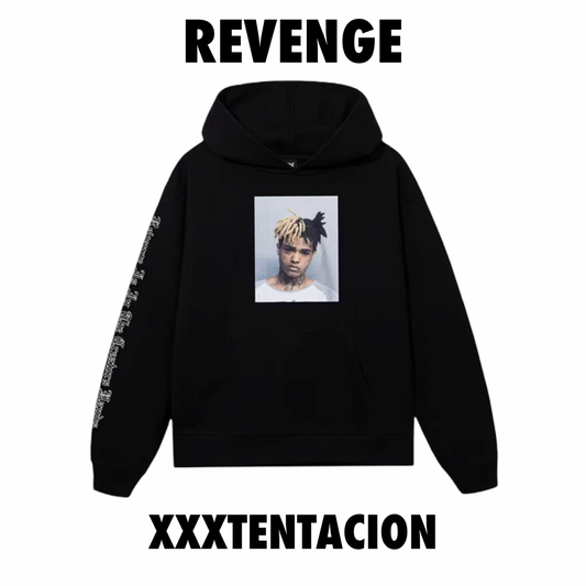Revenge XXXTentacion Mugshot Hoodie Black