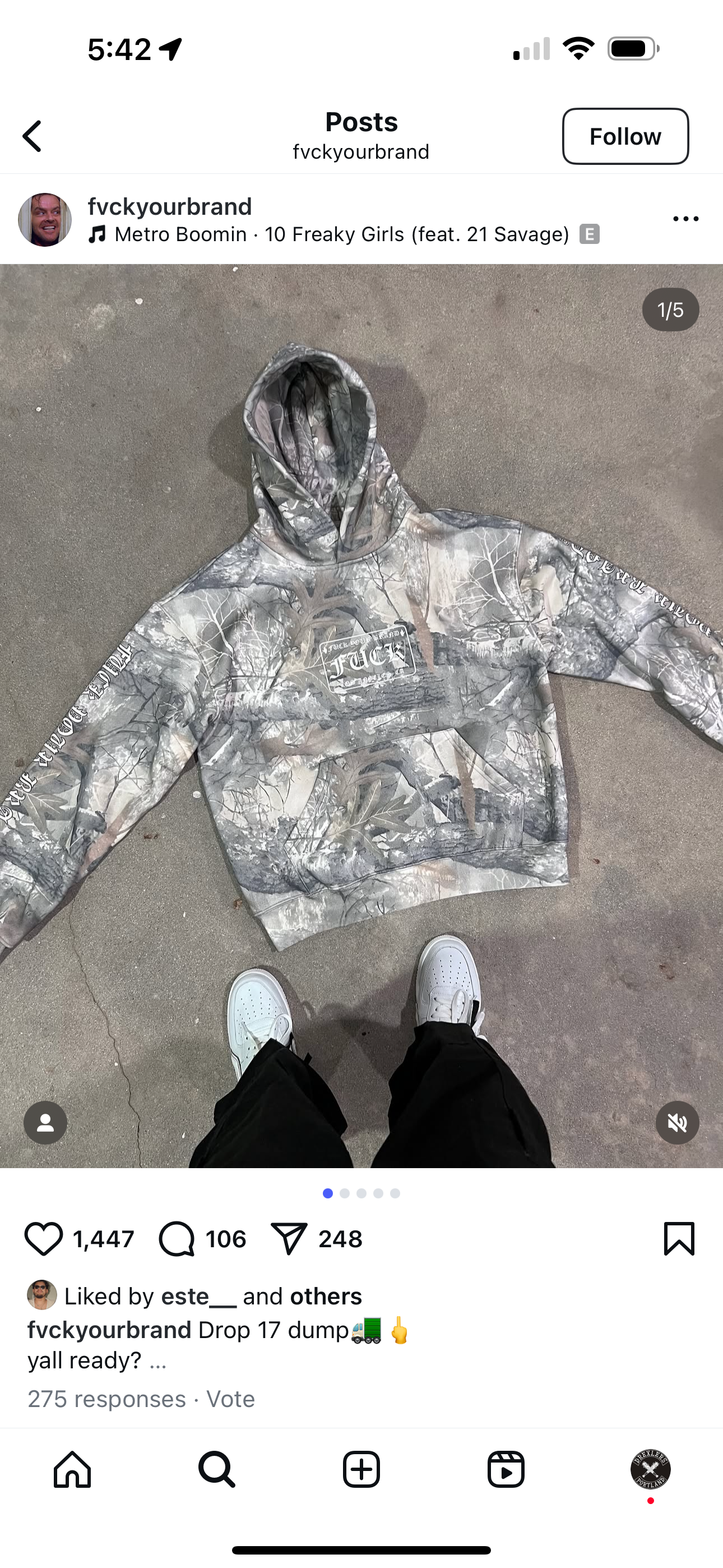 F#CKYOURBRAND F#CK LA Hoodie
