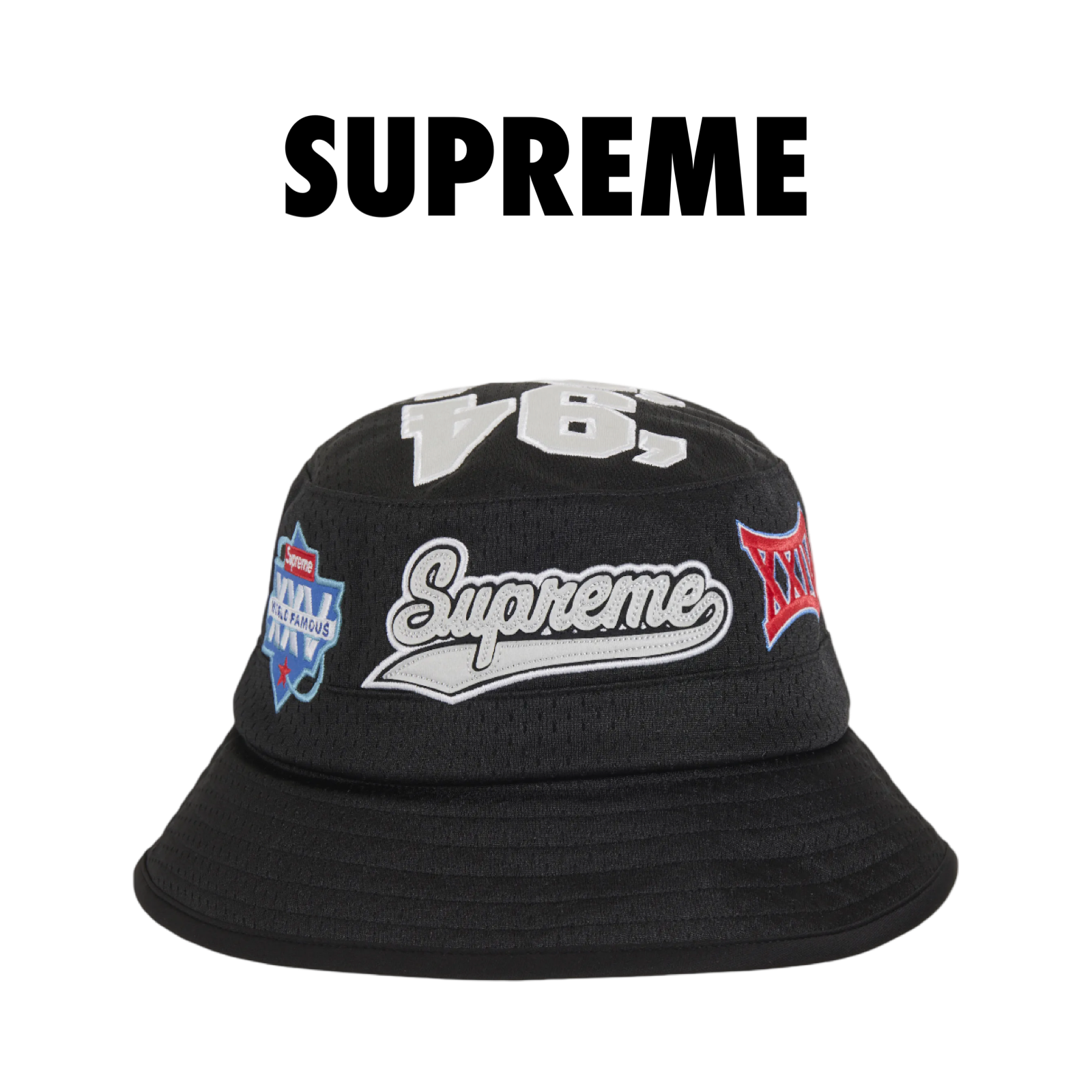 Supreme Playoffs Mesh Crusher Hat Black – Drexlers