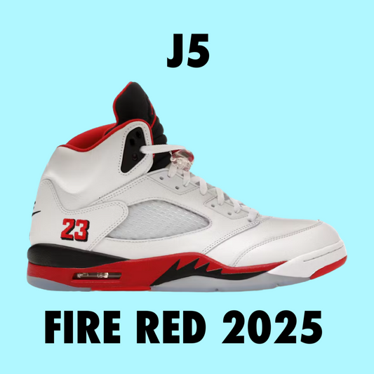Jordan 5 Retro
Fire Red Black Tongue (2025)