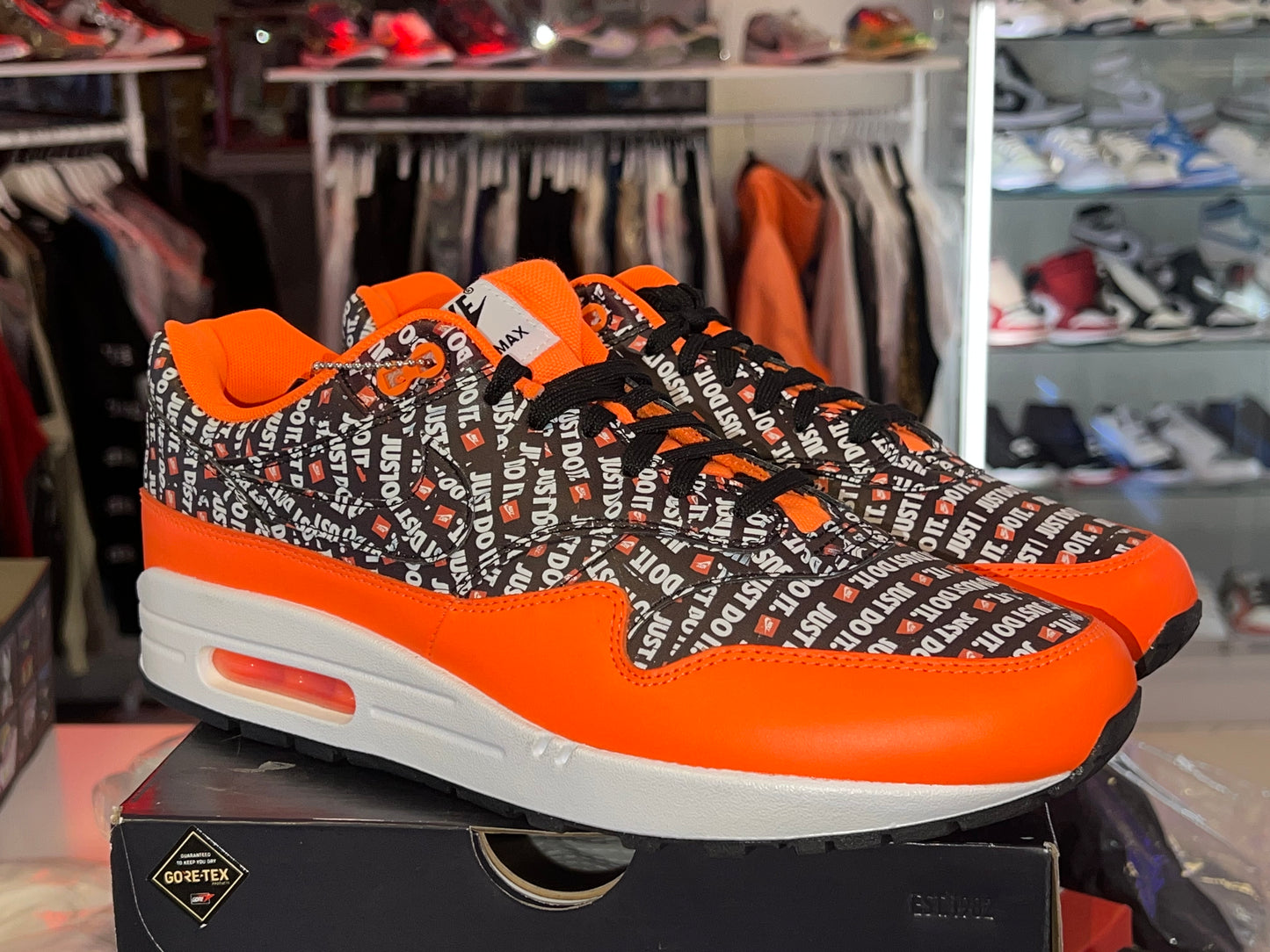 Nike Air Max 1 “ Just do it pack black orange