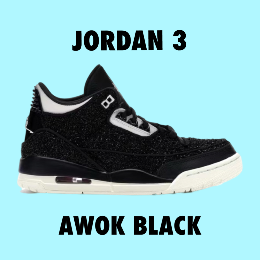 Jordan 3 Retro AWOK Vogue University Black Women s bq3195 001 Drexlers
