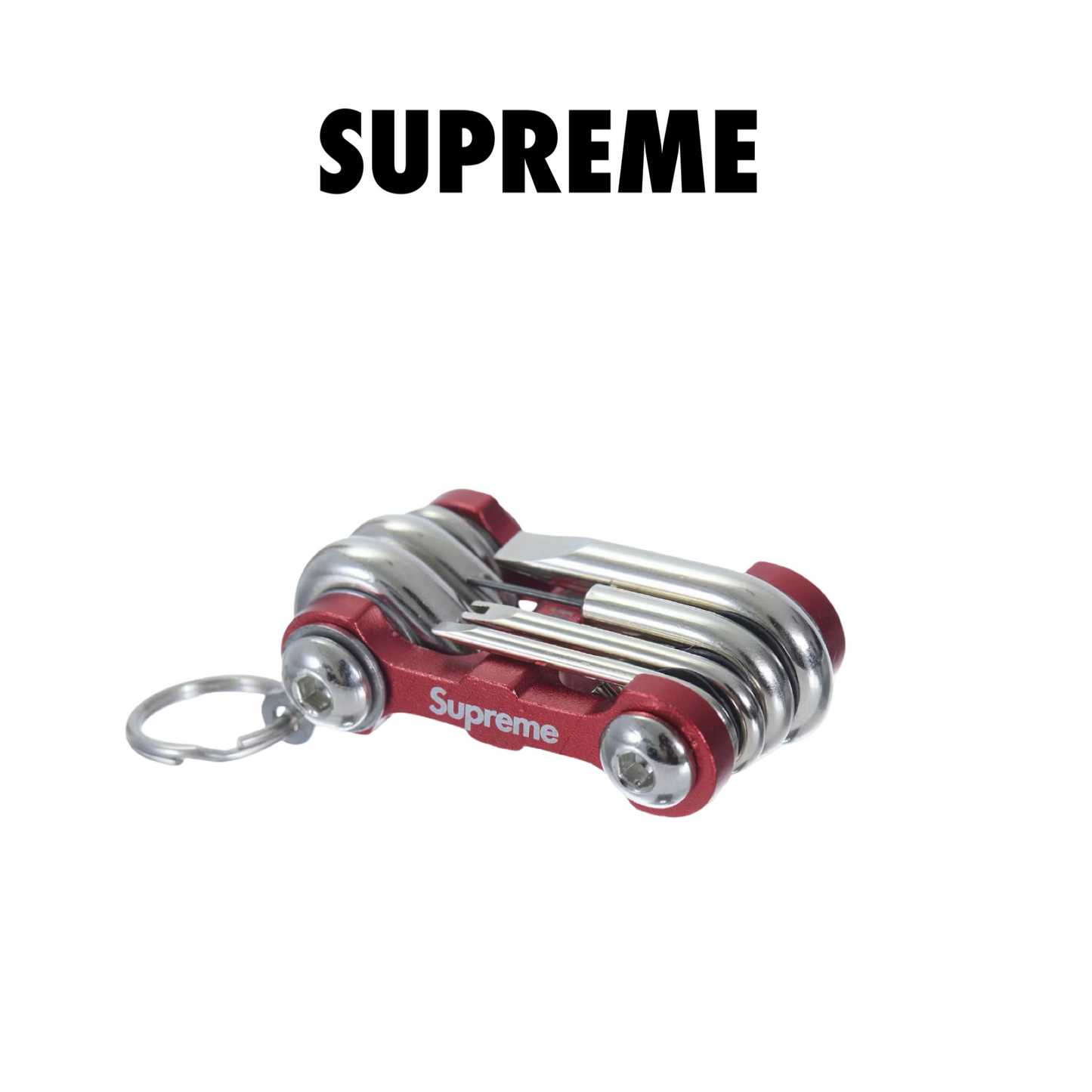 Supreme Chibi Rib Screwdriver Keychain red
