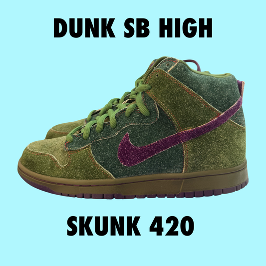 2010 Nike Dunk SB High Skunk 420