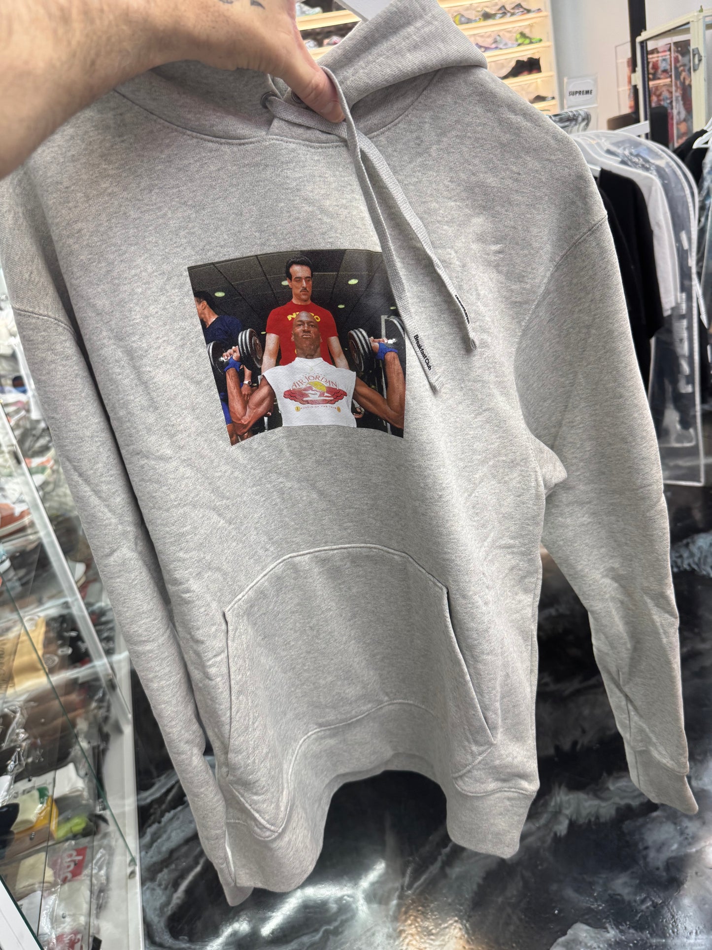 Jordan × Undefeated Weights Hoodie
Heather Grey