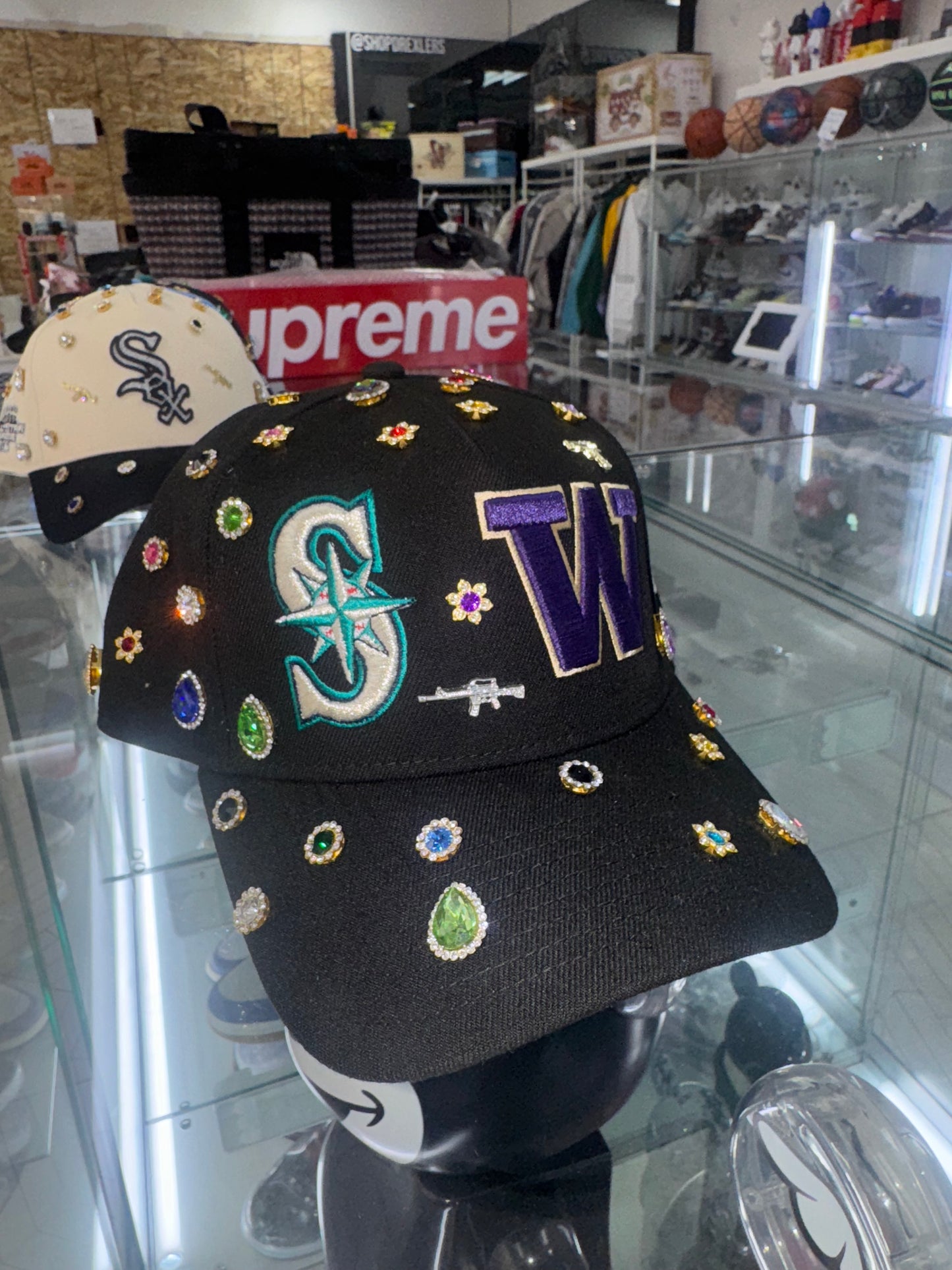 New Era Rhinestone royalty SnapBack seattle mariners Huskies