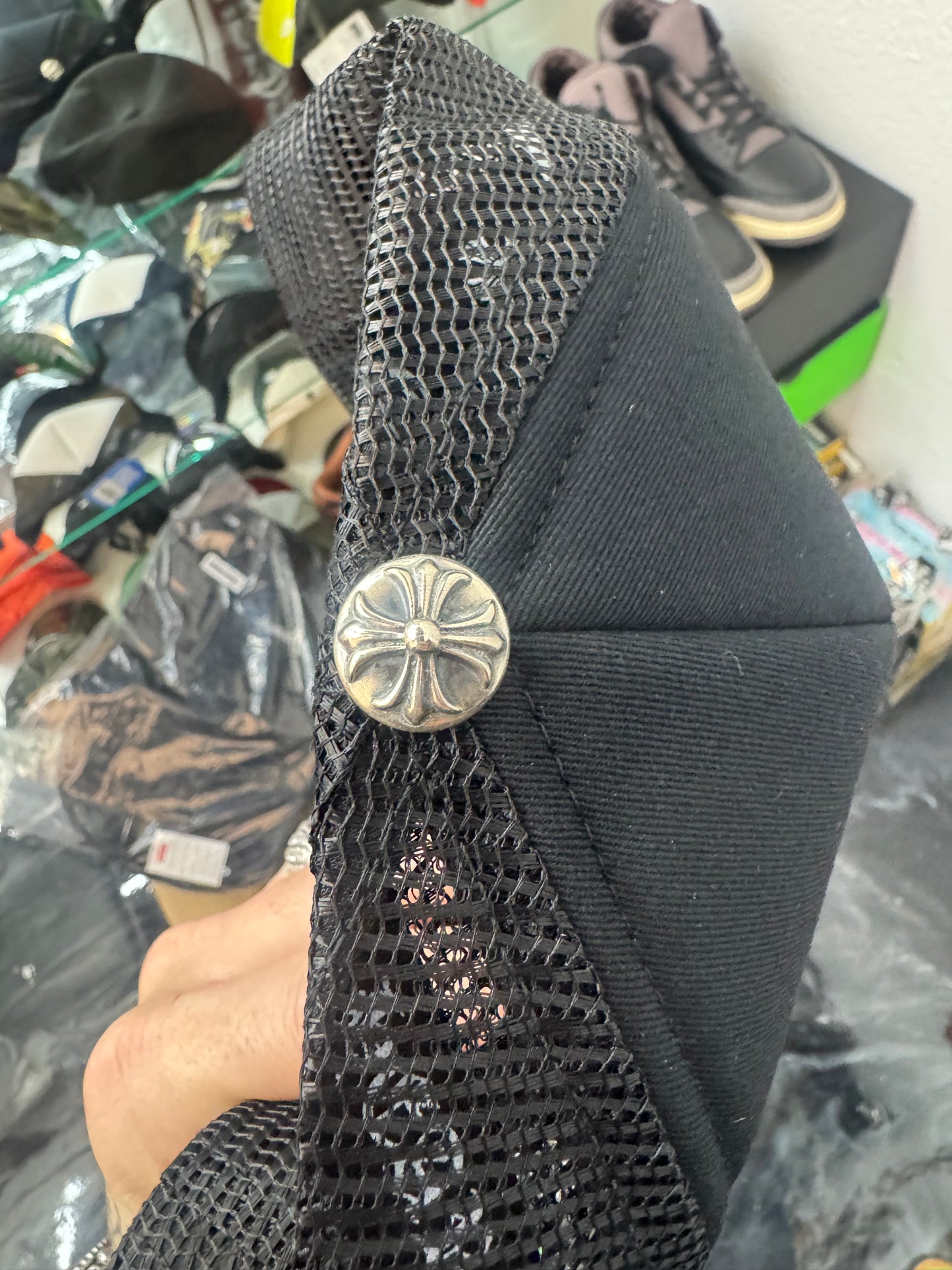 Chrome Hearts Hollywood Exclusive Trucker Hat Black