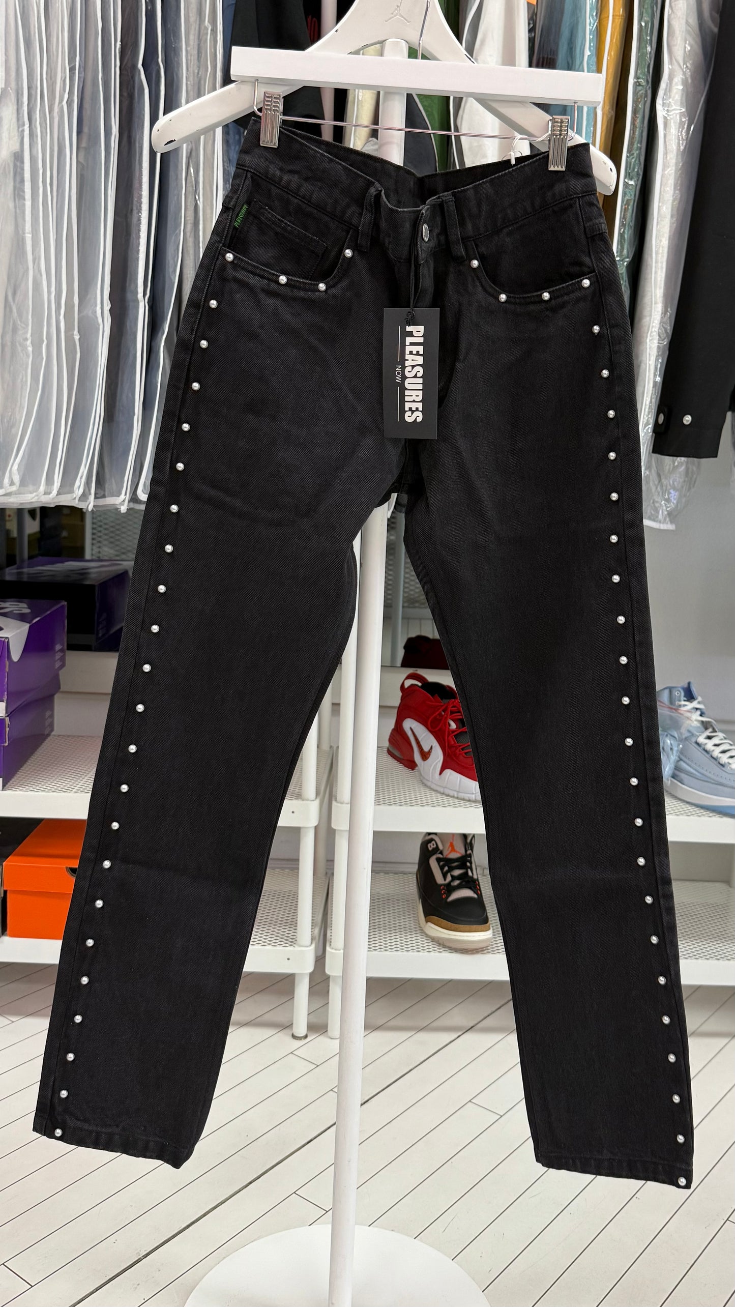 Pleasures Half Shell Pearl Black Denim