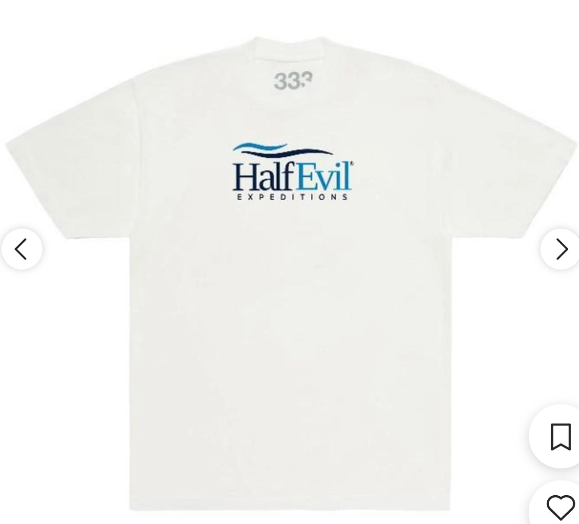 Half Evil Expiditions Tee White