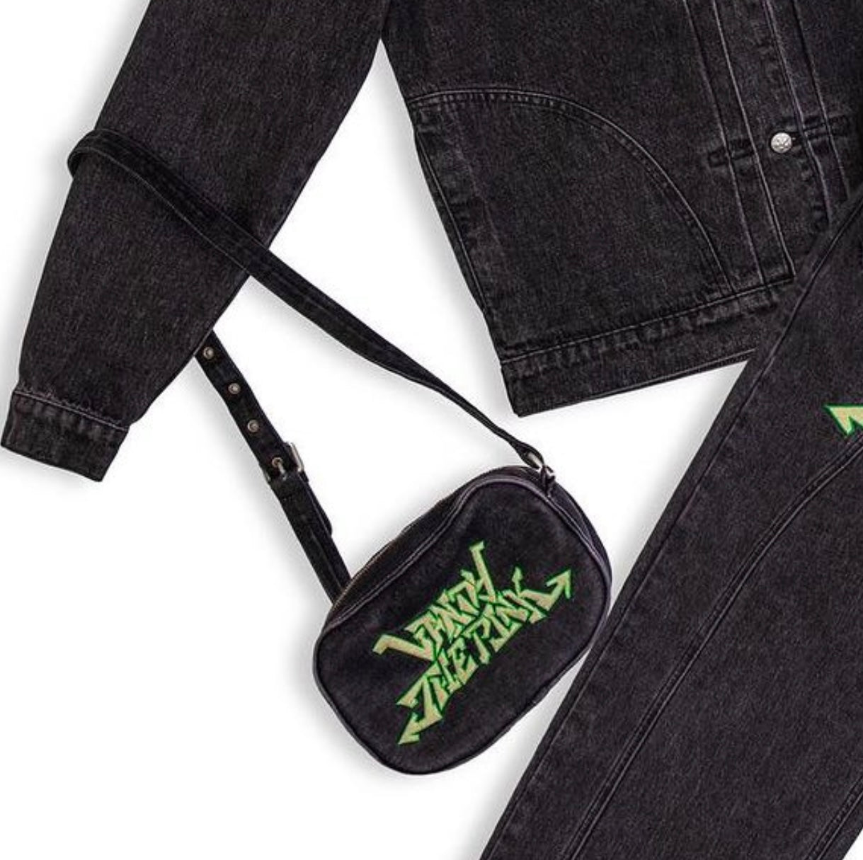 Vandy the pink denim crossbody 2024