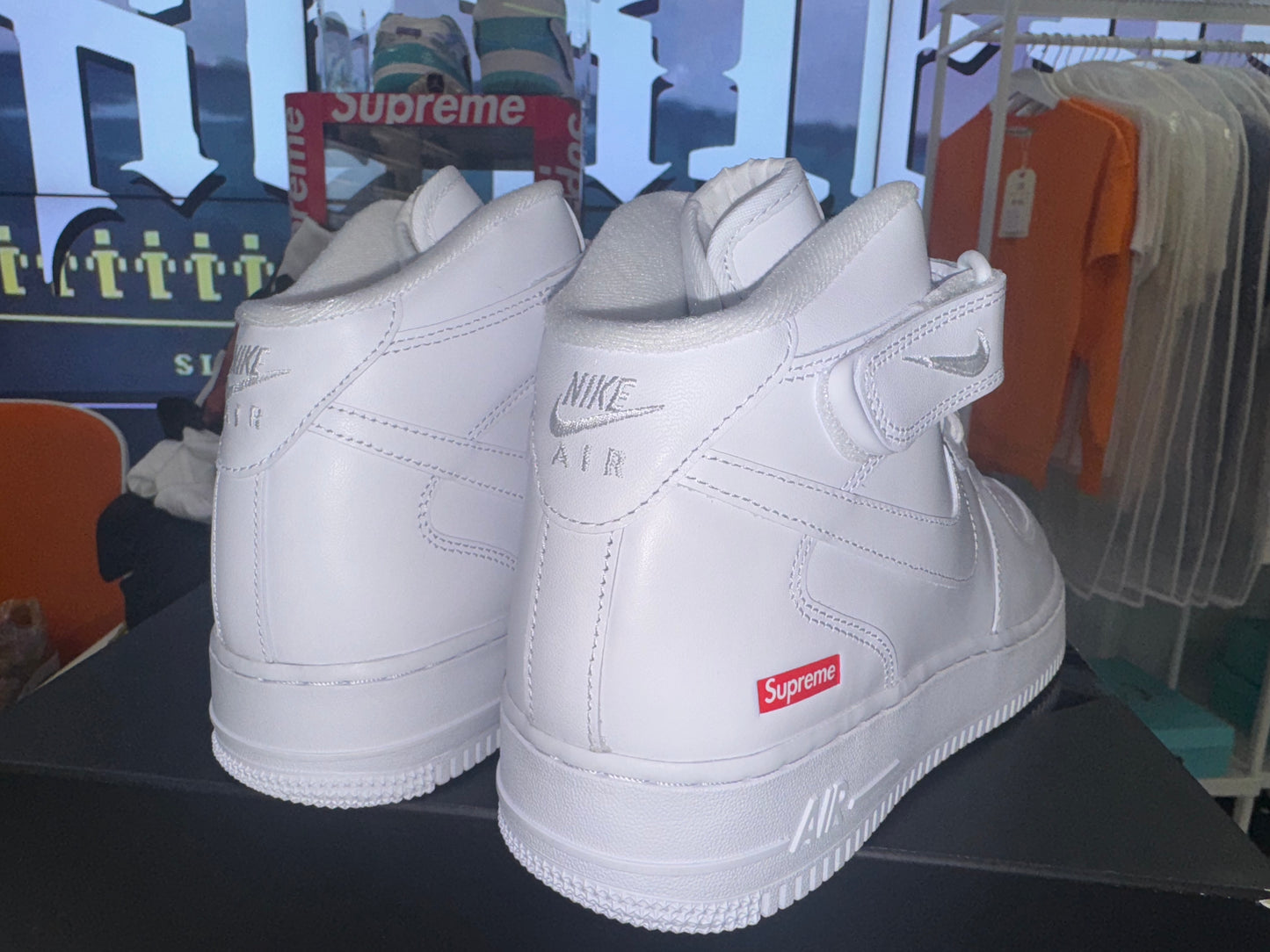 Supreme Air Force 1 Mid White