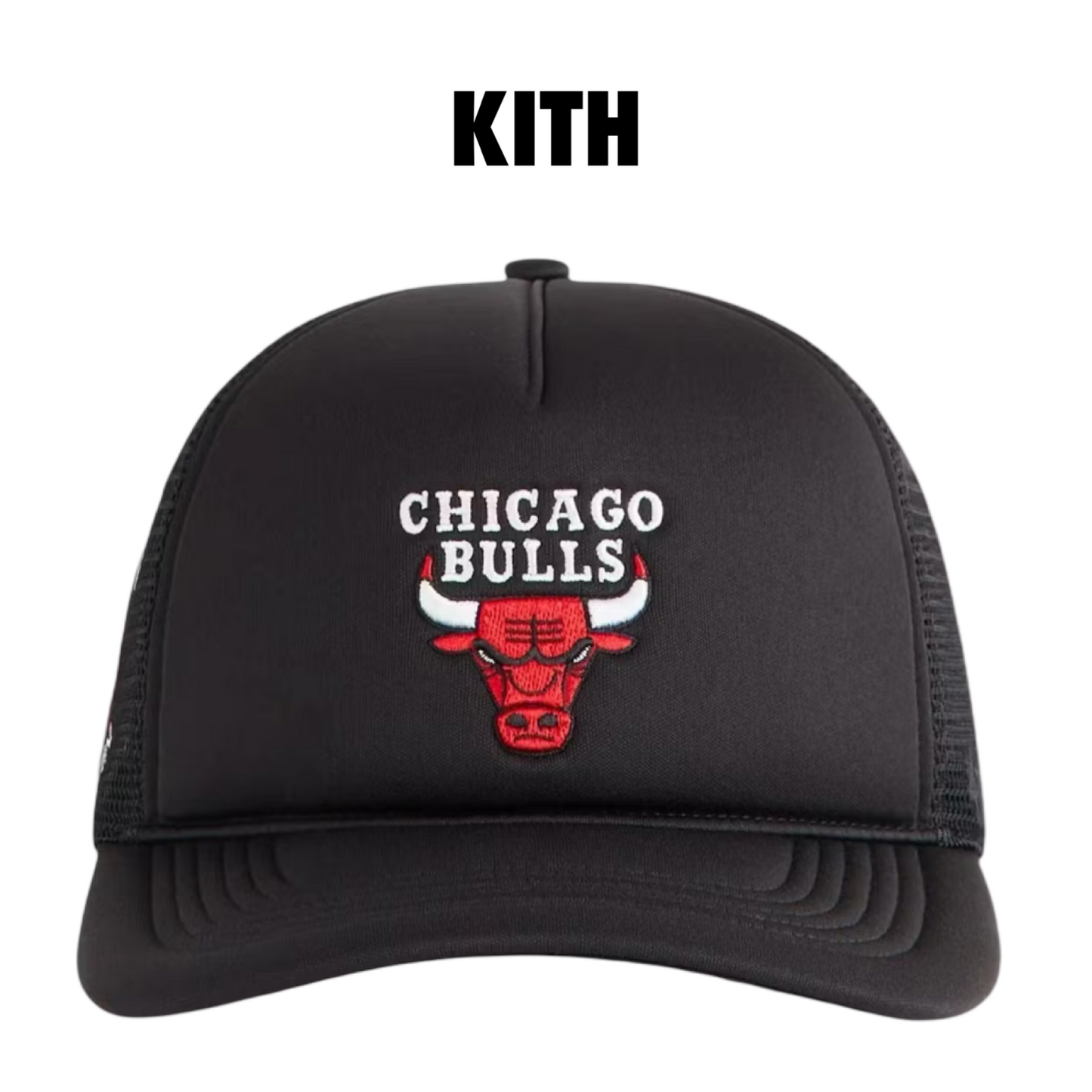 Kith x 47 Brand Chicago Bulls Hitch Snapback Trucker Hat Black