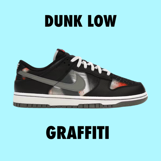 Nike Dunk Low Graffiti Black Red