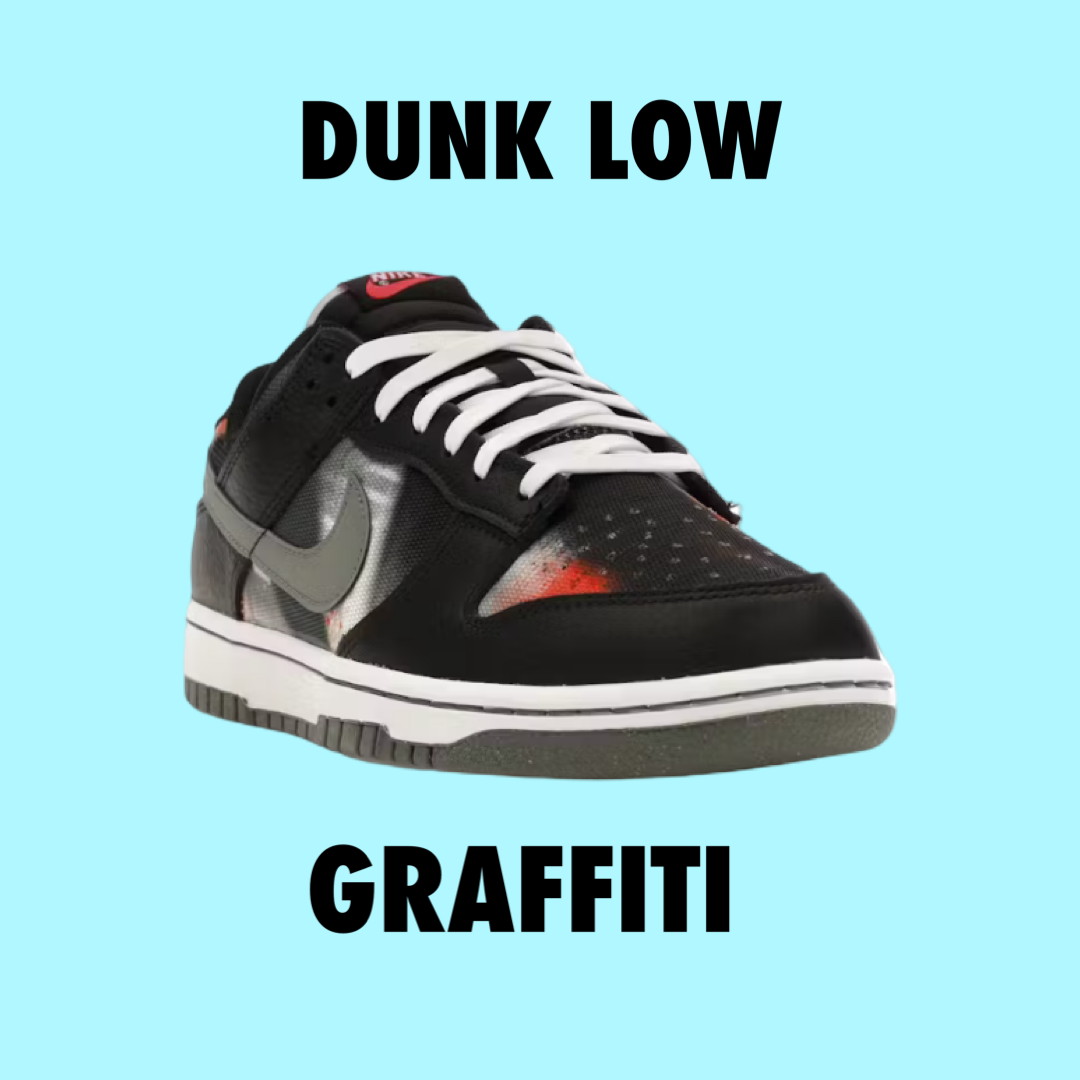 Nike Dunk Low Graffiti Black Red