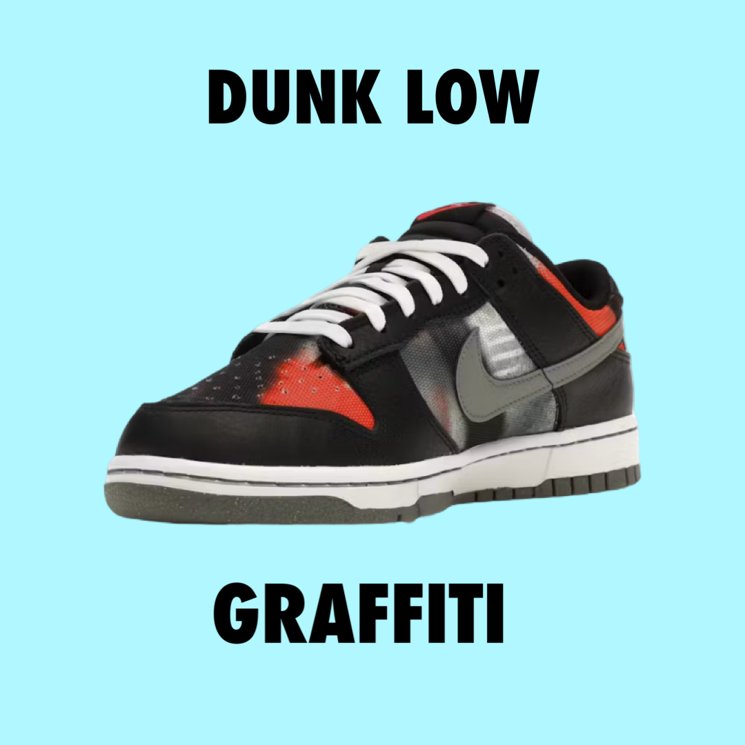Nike Dunk Low Graffiti Black Red