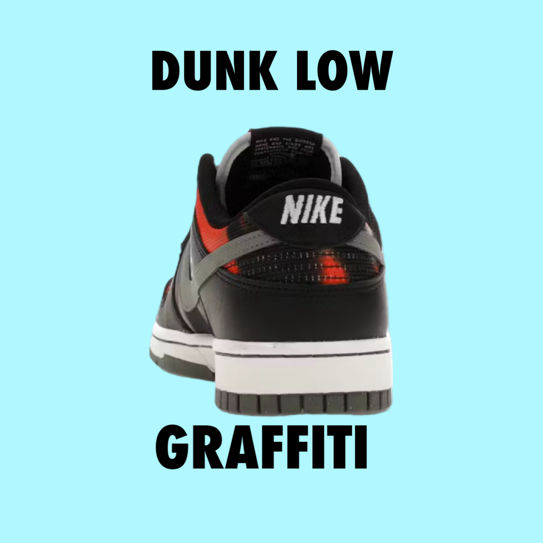 Nike Dunk Low Graffiti Black Red