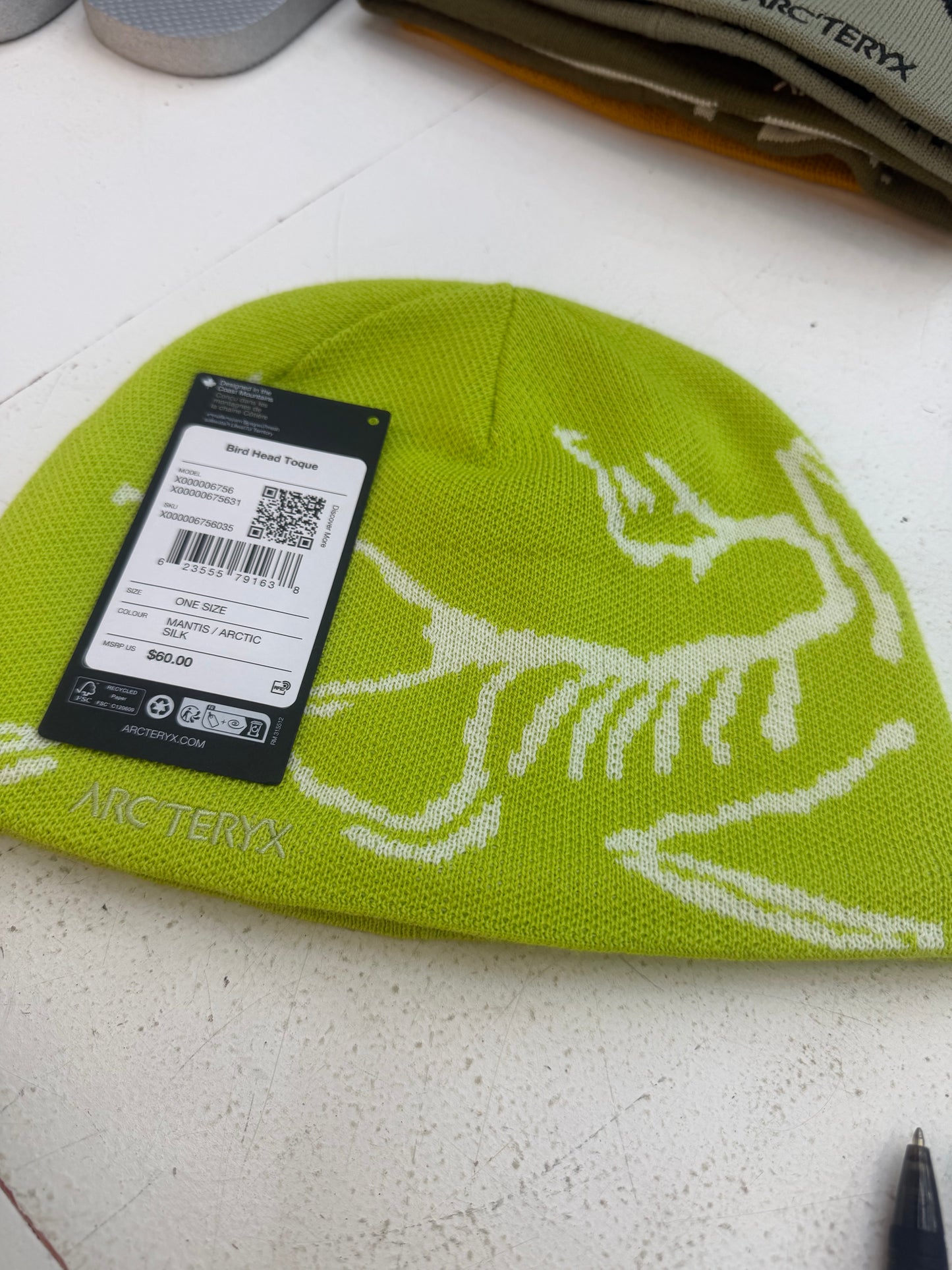 ARC’TERYX Bird Head Toque Beanie Mantis/Arctic Silk