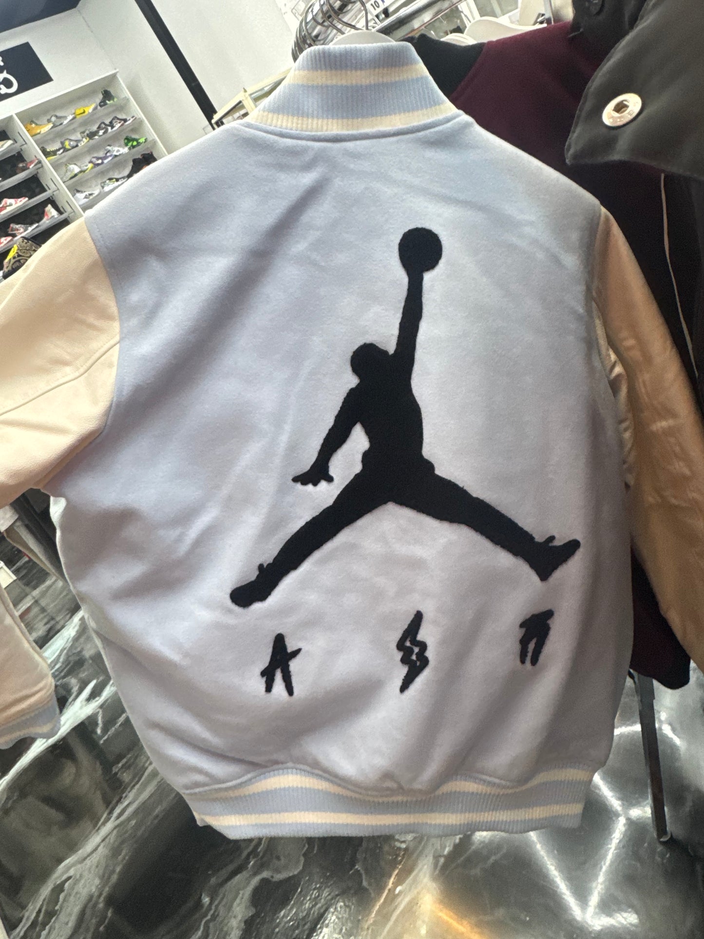 Jordan x J Balvin Varsity Jacket
White/Blue