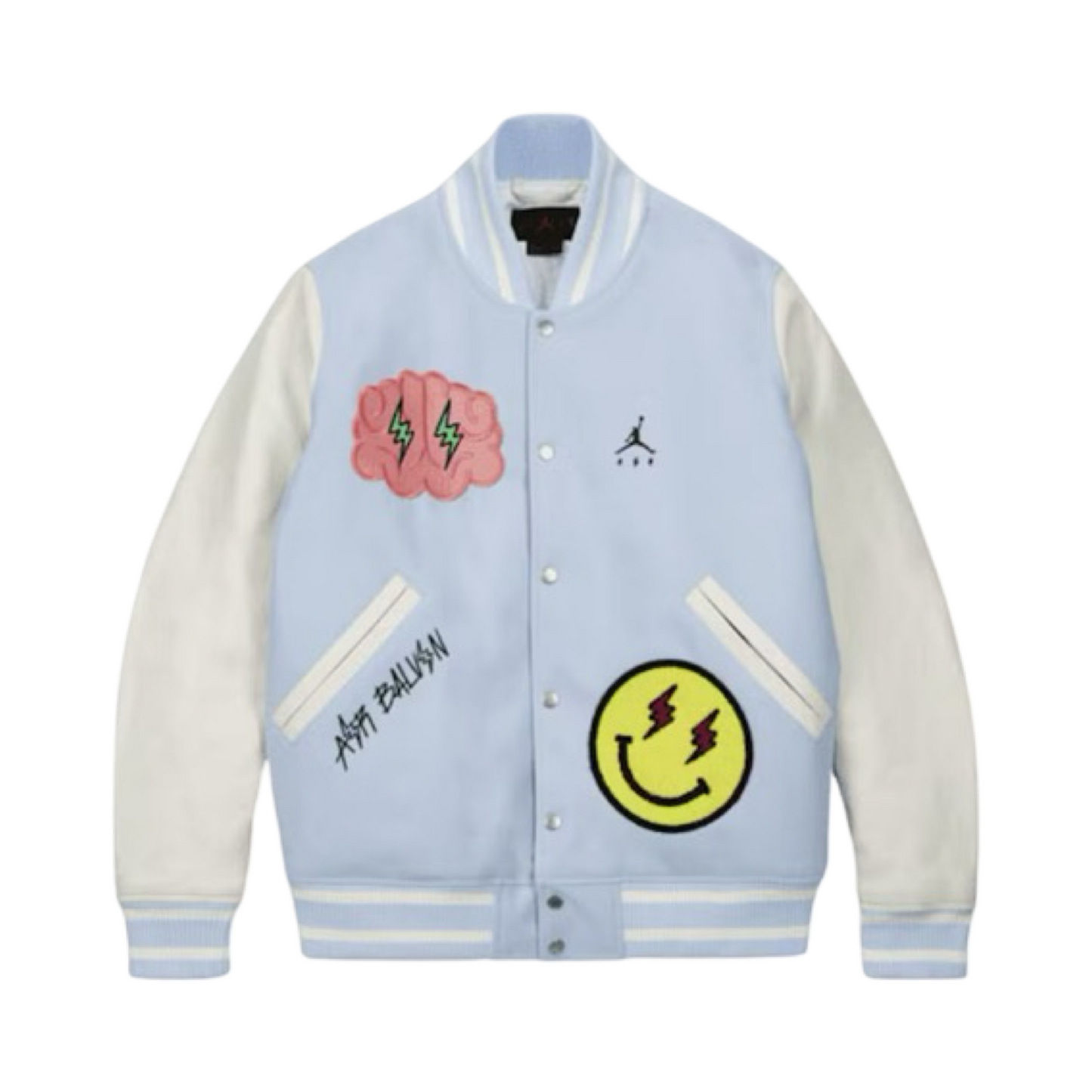 Jordan x J Balvin Varsity Jacket
White/Blue