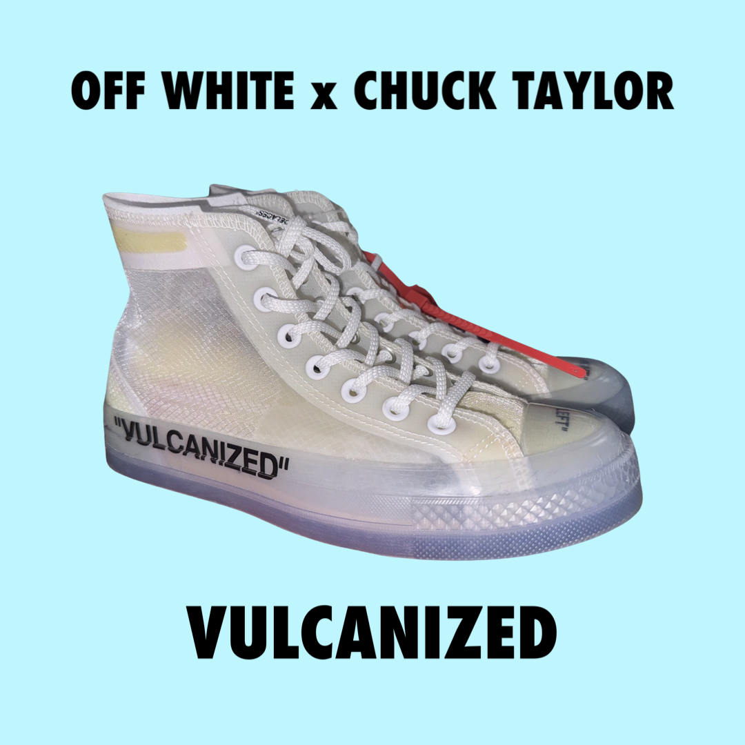 Off white x fashion converse chuck taylor vulcanized