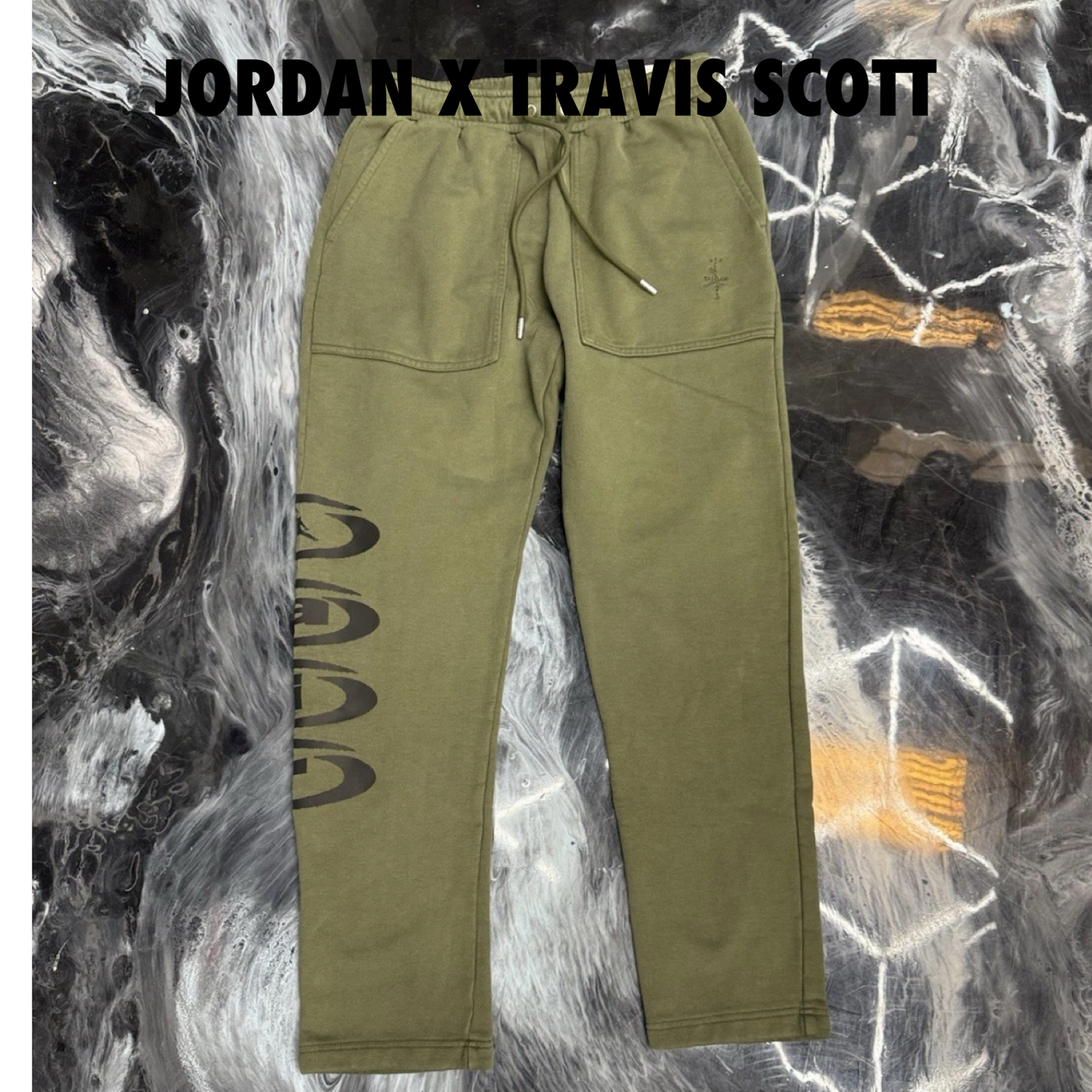 Jordan x Travis Scott Fleece Pants green