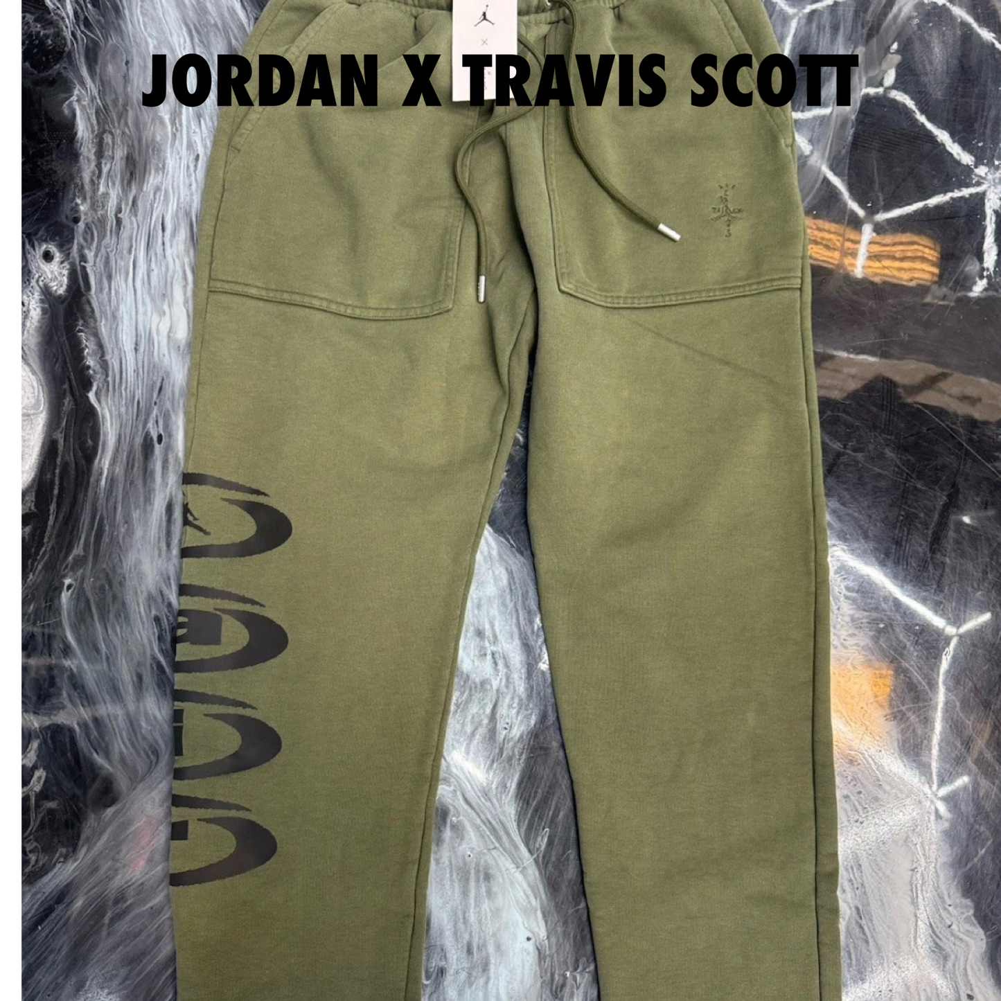Jordan x Travis Scott Fleece Pants green