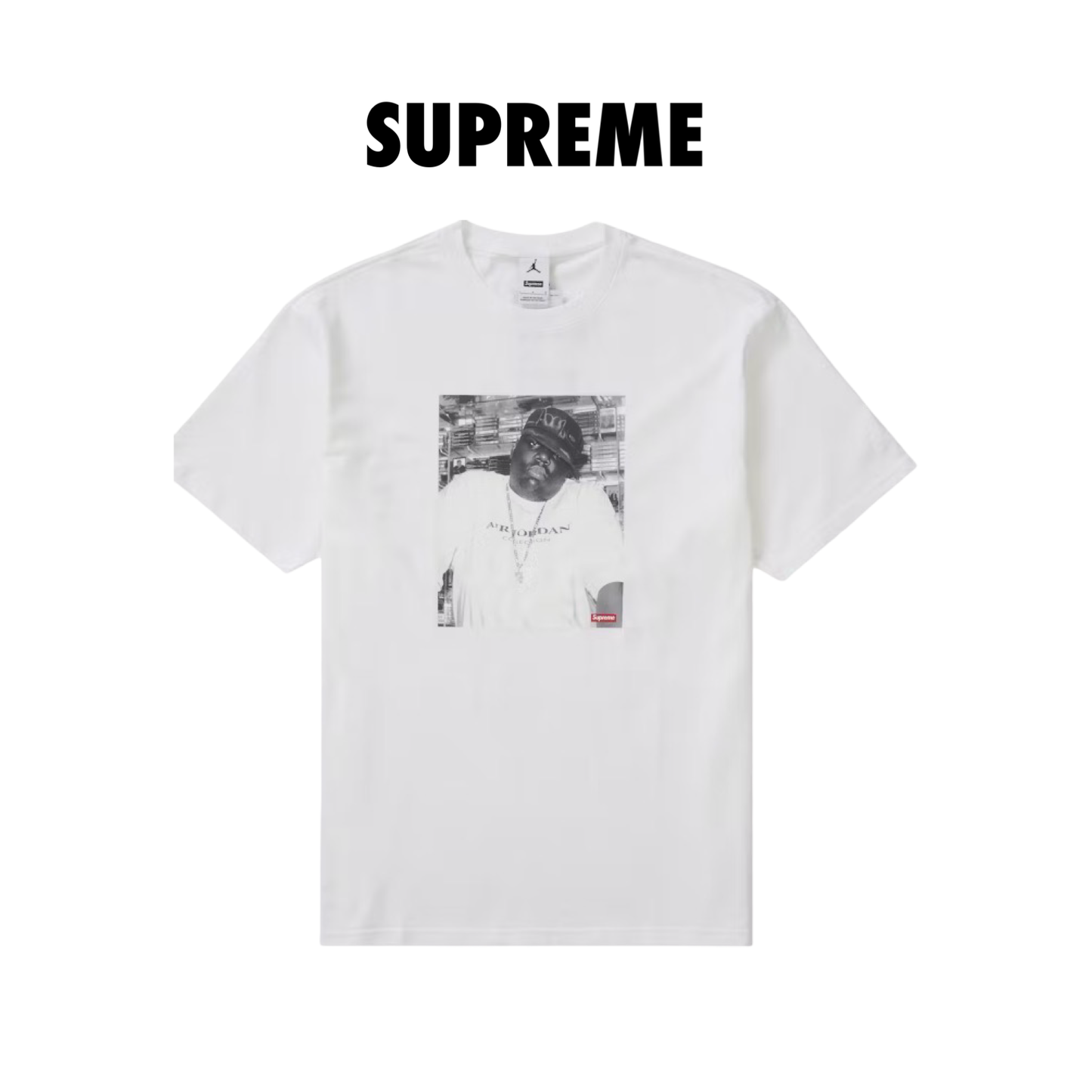 (Copy) Supreme Jordan Biggie S/S white FW24 Supreme New York
