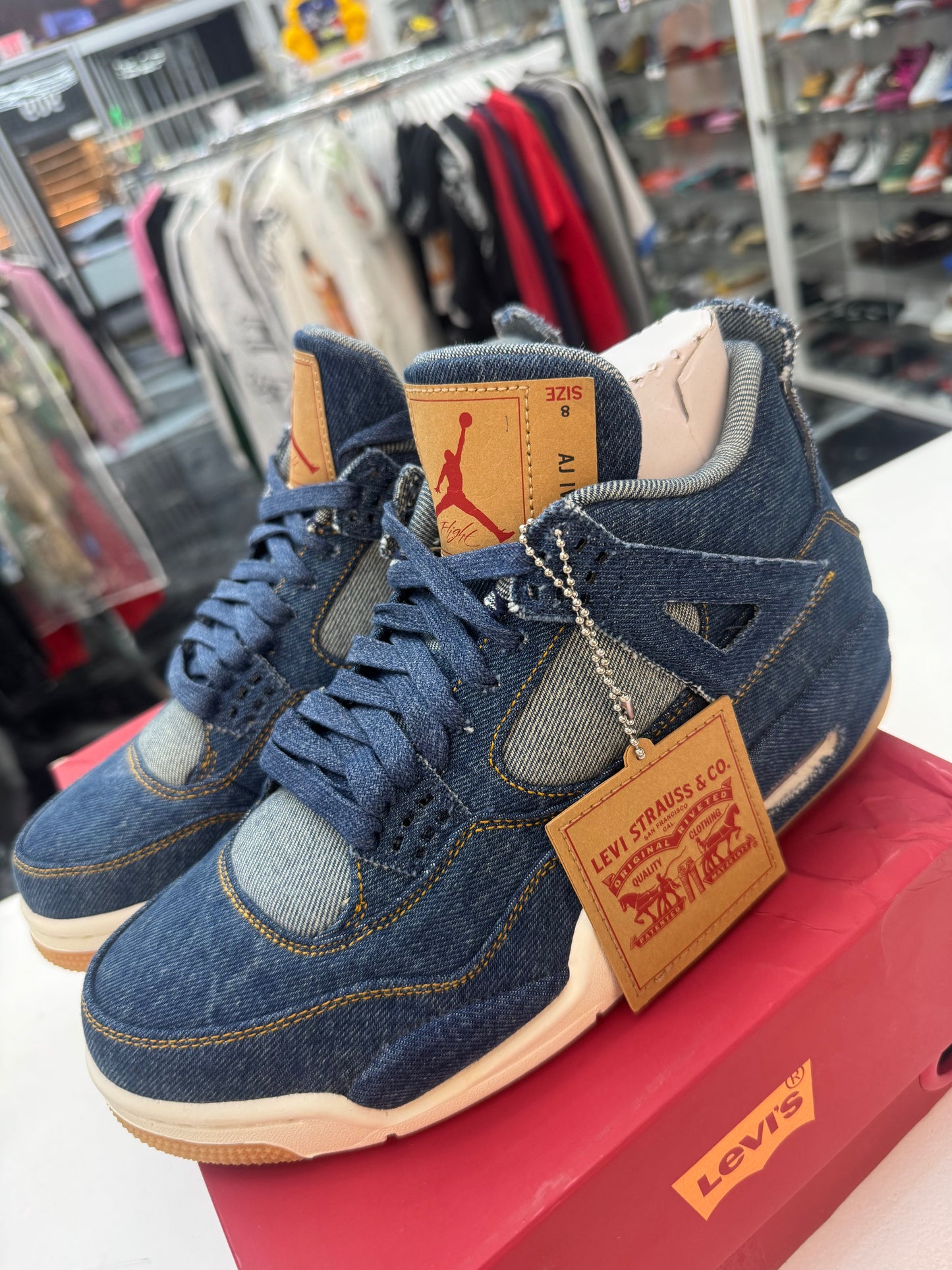 Men’s Air Jordan 4 Retro Levi’s Denim