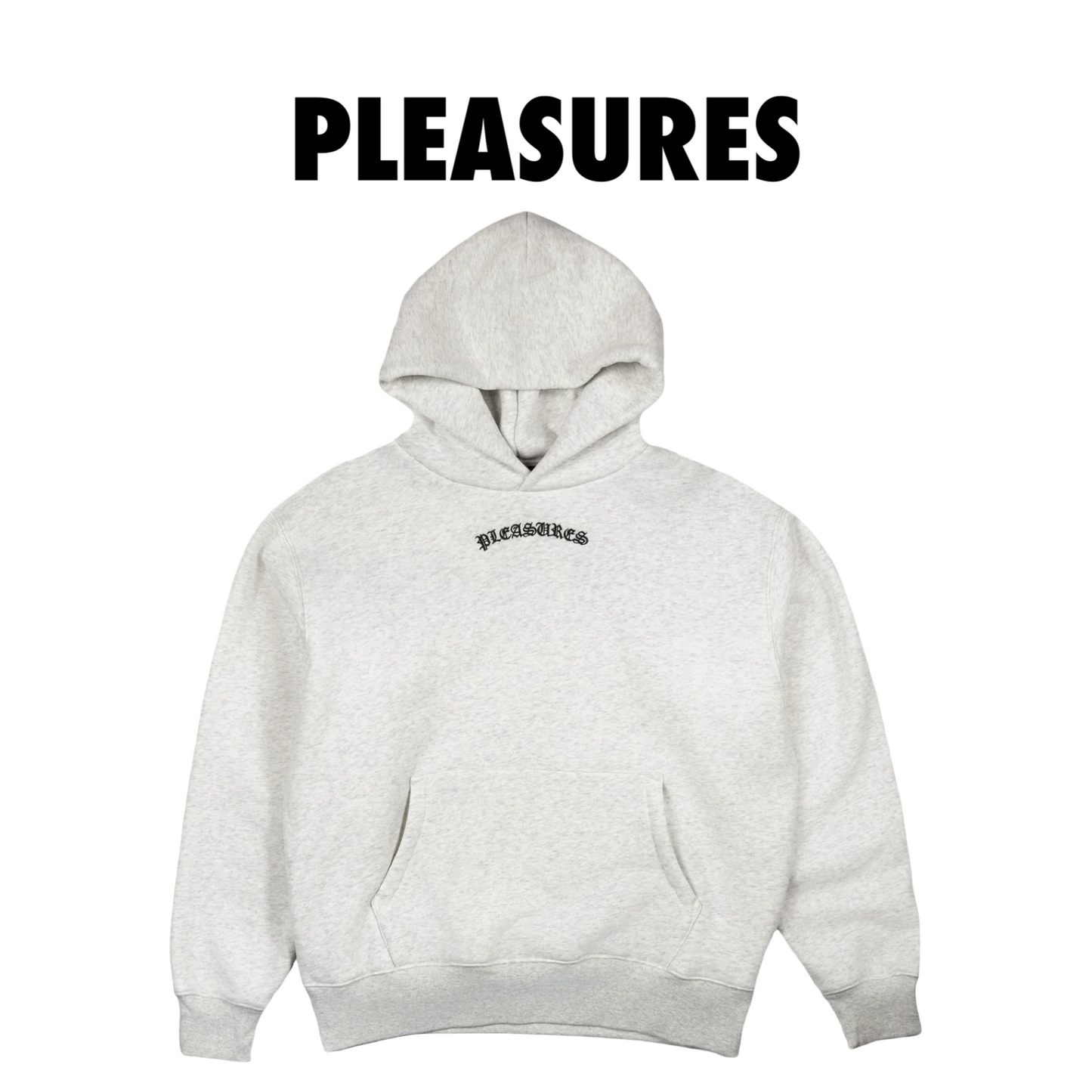 Pleasures NEURAL HOODIE Heather Grey
